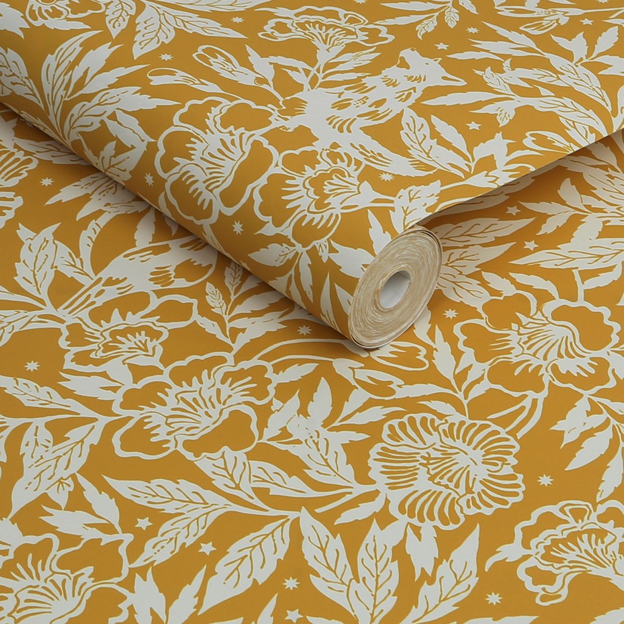 Joules Twilight Ditsy Antique Gold Wallpaper