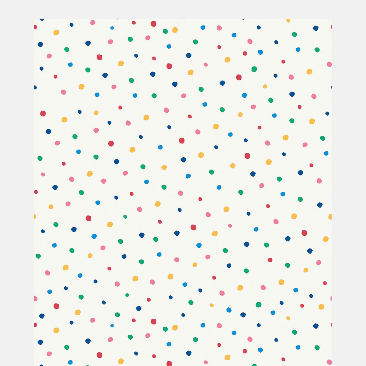 Joules Lynx Multi Spot White / Rainbow Wallpaper