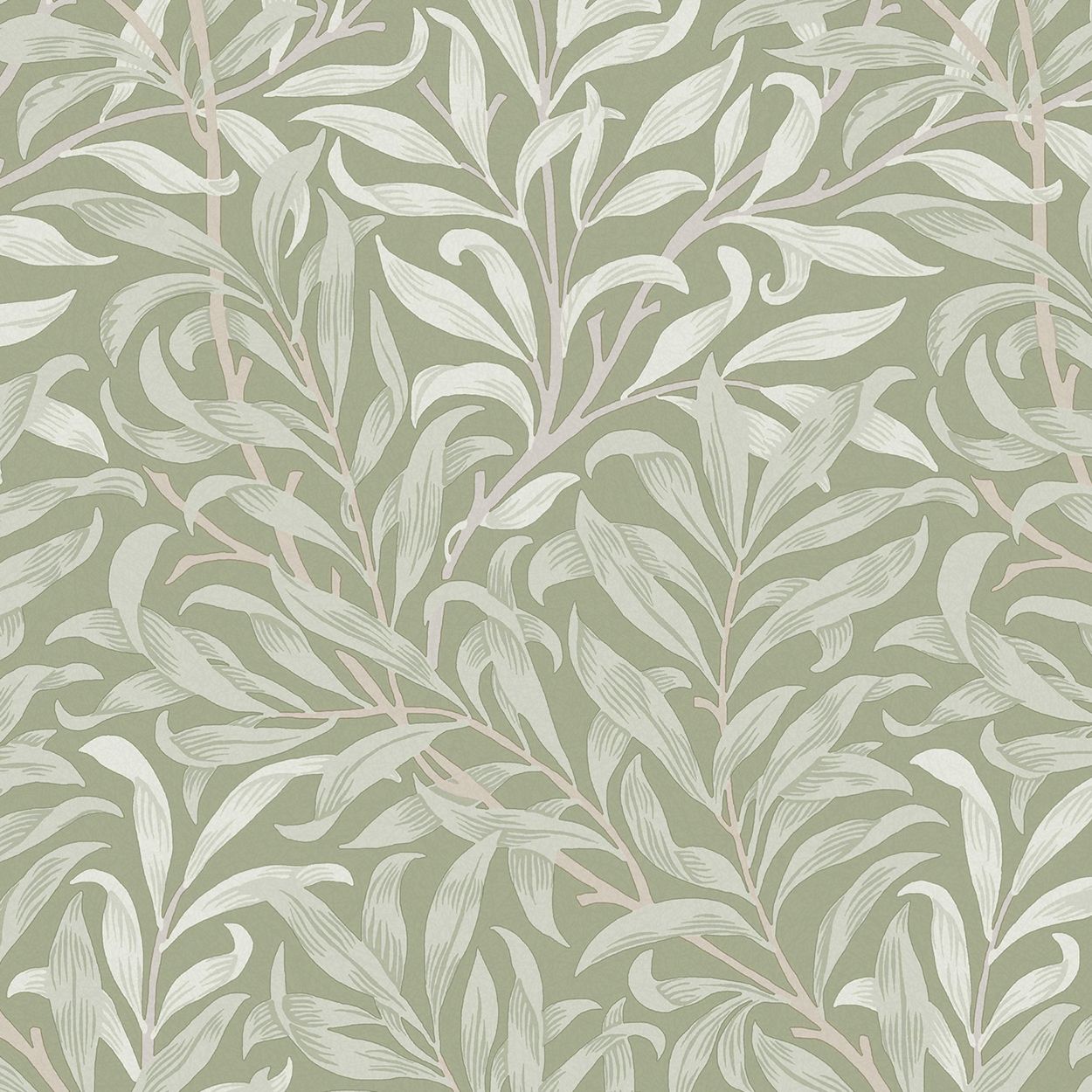 William Morris At Home Willow Bough Sage Wallpaper