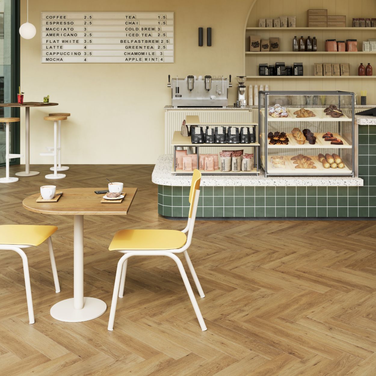 Cairo Herringbone LVT Flooring 1.97sqm