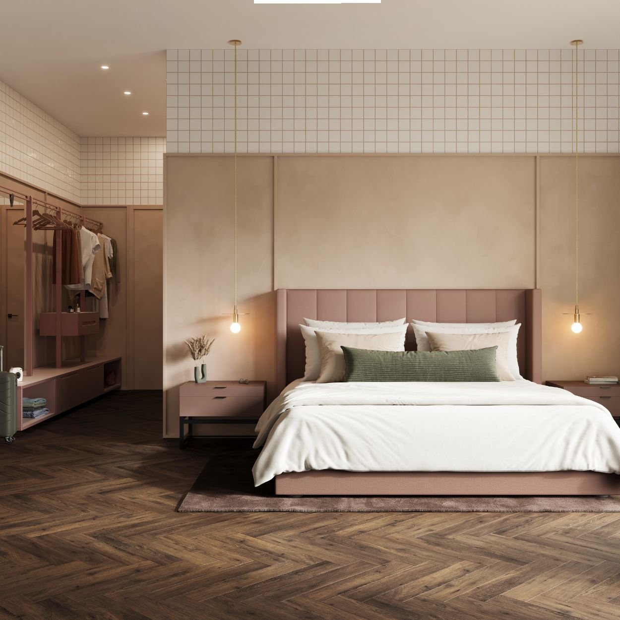 Palermo Herringbone LVT Flooring 1.97sqm