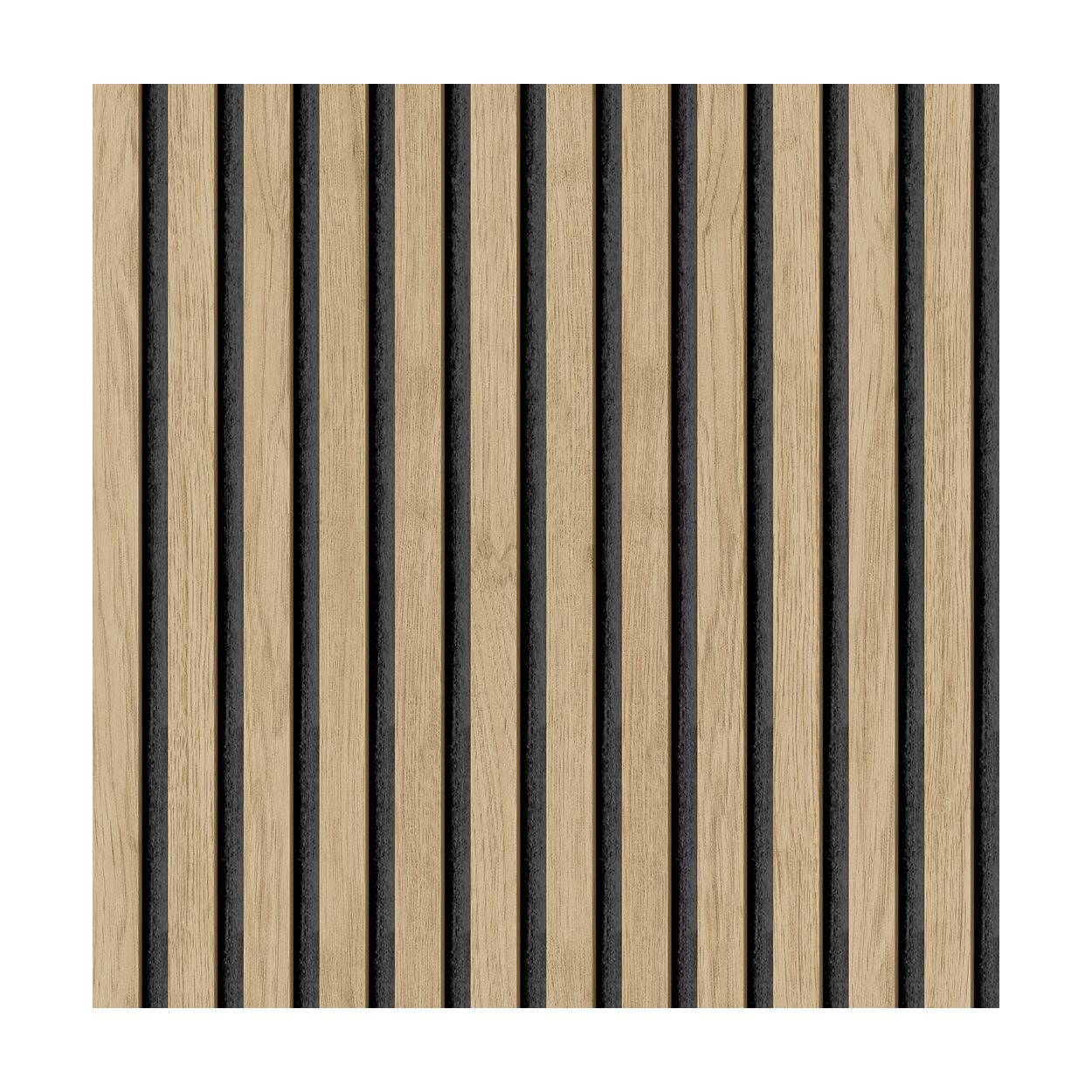 SLAT WOOD OAK PEEL & STICK WALLPAPER