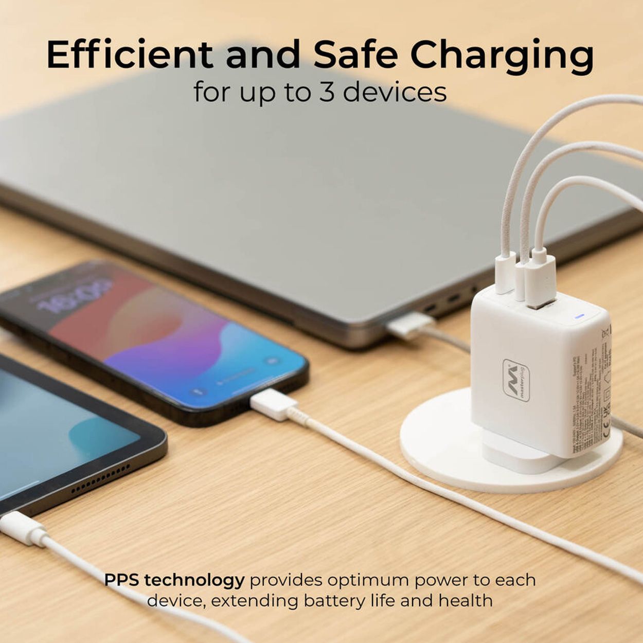 Masterplug Usb A+2C Charger 67W