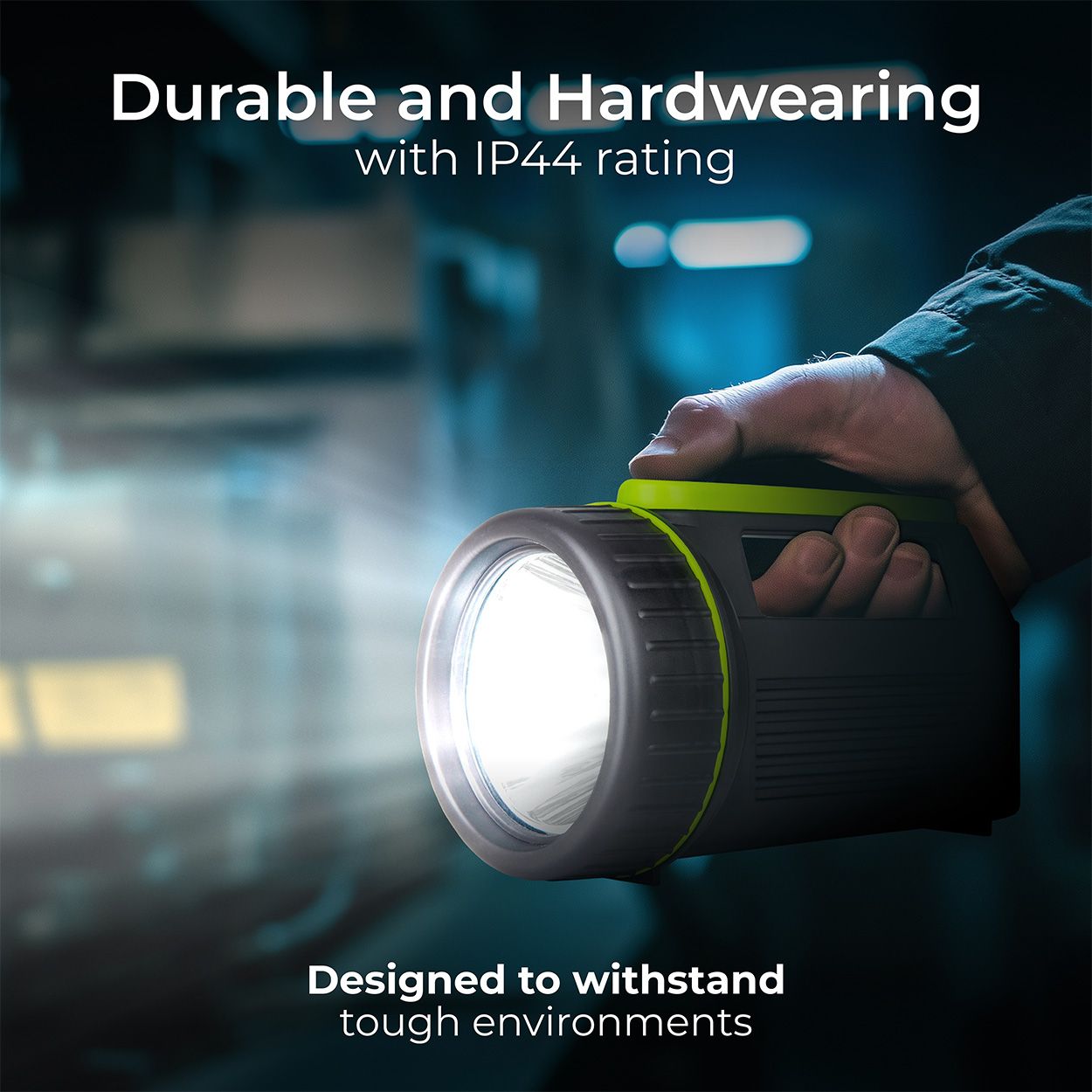 Luceco Rechargeable Traditional Spotlight Torch 5W with Power bank