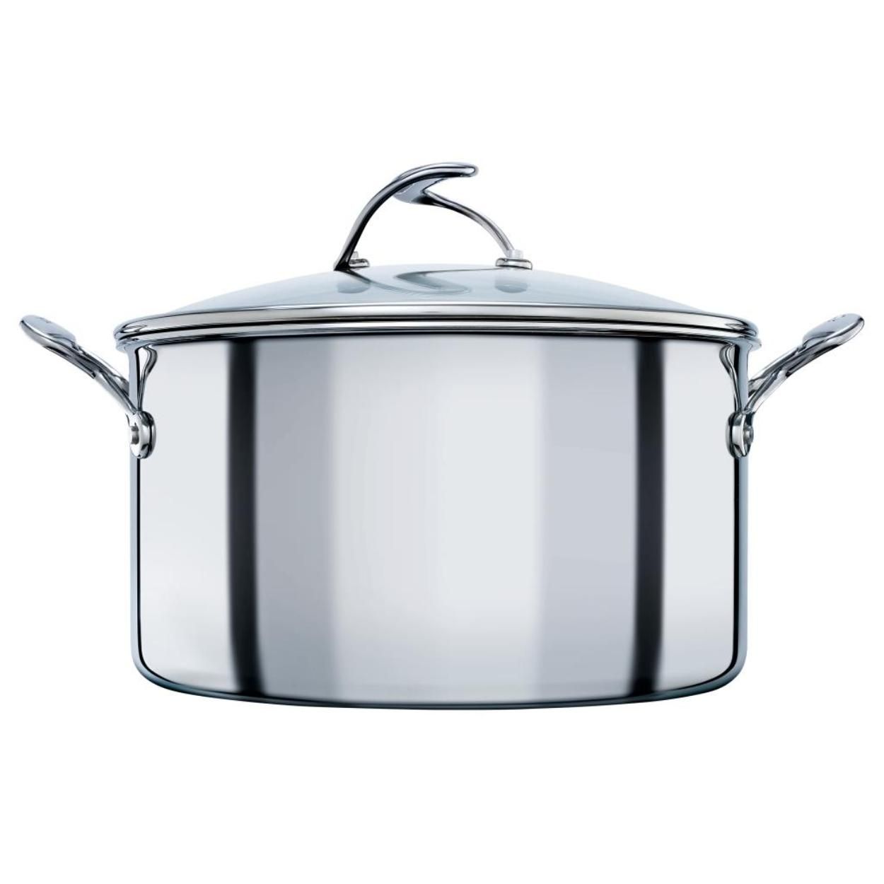 Circulon Clad Stainless Steel Induction 7.6l 24cm Stock pot with Hybrid Nonstick