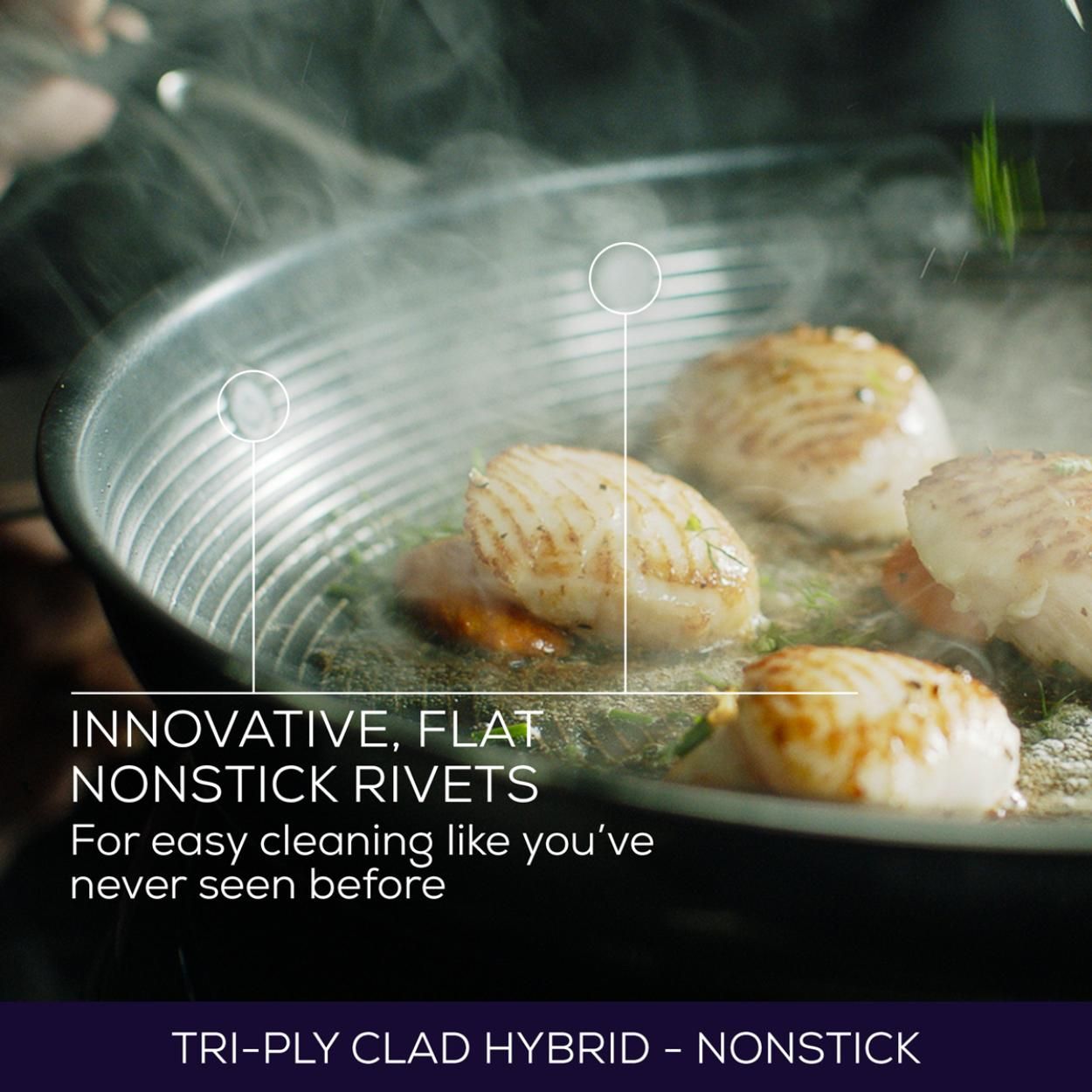 Circulon Clad Stainless Steel Induction 7.6l 24cm Stock pot with Hybrid Nonstick