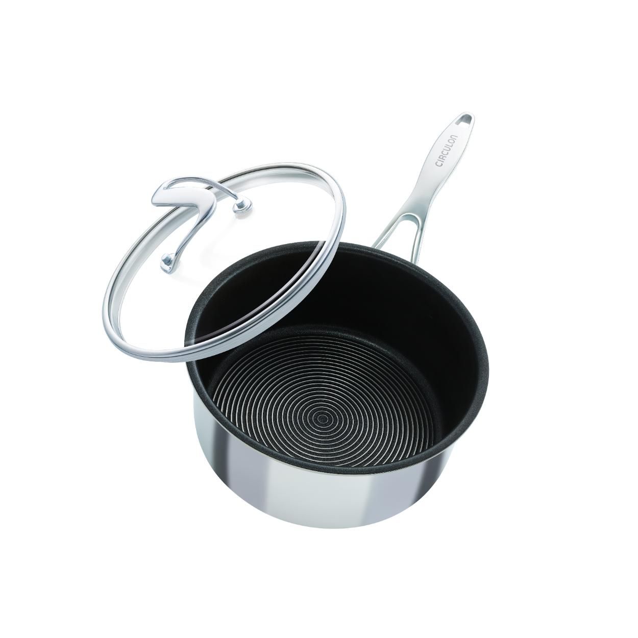 Circulon Clad Stainless Steel Induction 3pce Saucepan Set non stick