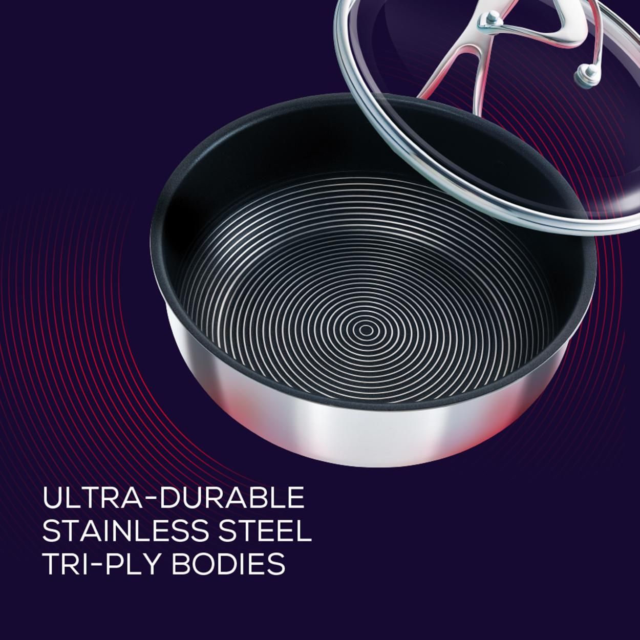 Circulon Clad Stainless Steel Induction 3pce Saucepan Set non stick