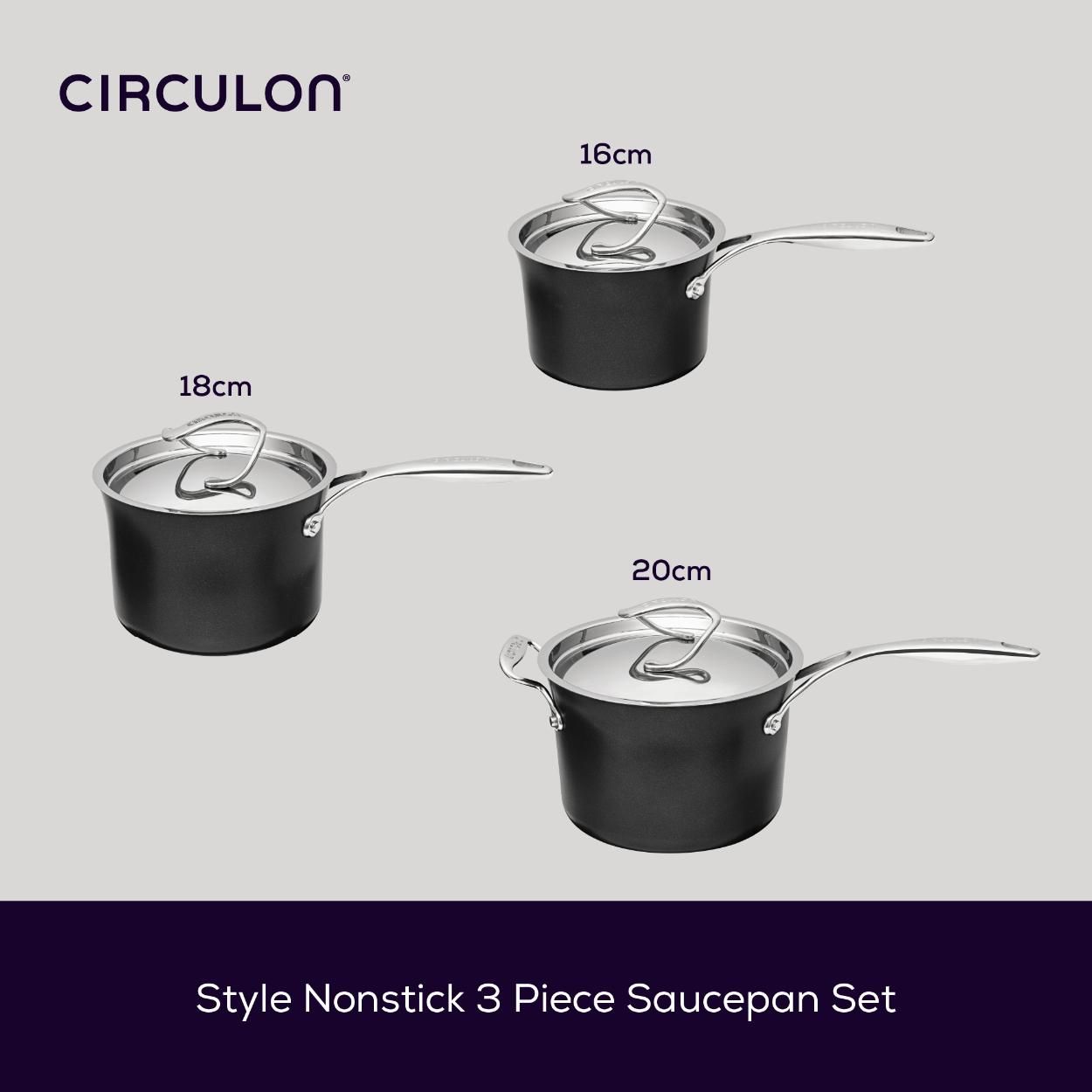 Circulon Style Nonstick Induction 3pce Set