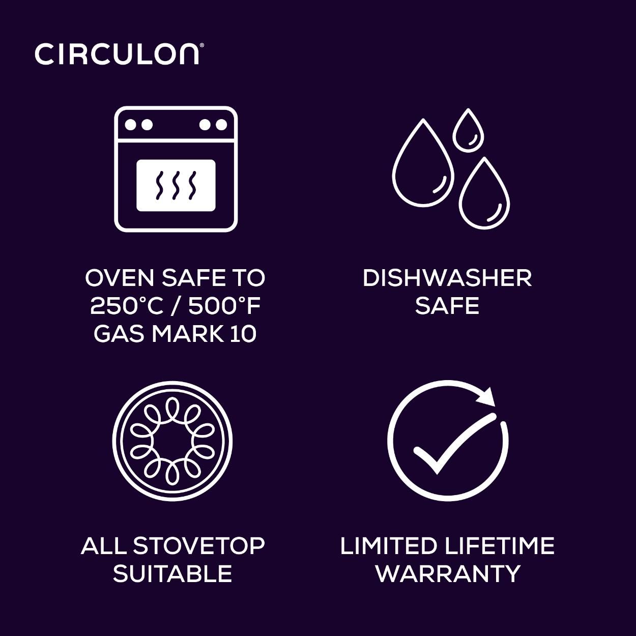Circulon Style Nonstick Induction 24cm 7.6l Stockpot