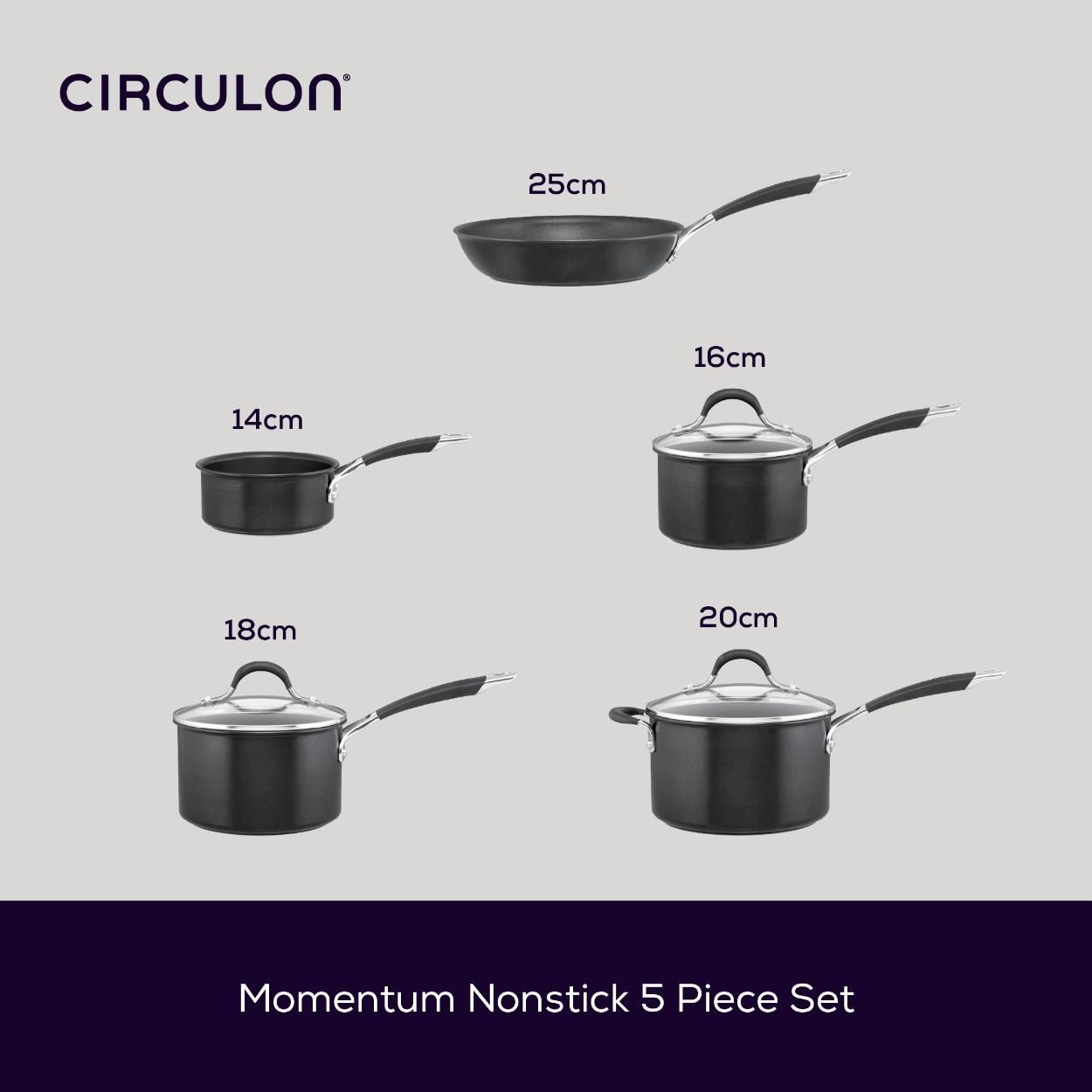 Circulon Momentum Non Stick Induction 5pce set