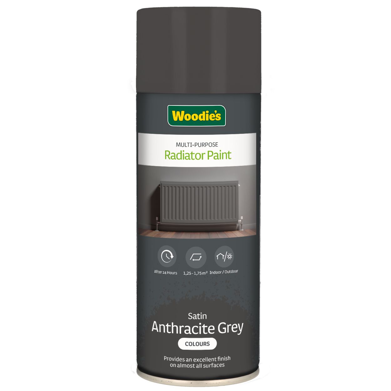 Woodie's 400Ml Satin Rad Anthracite Grey Spray