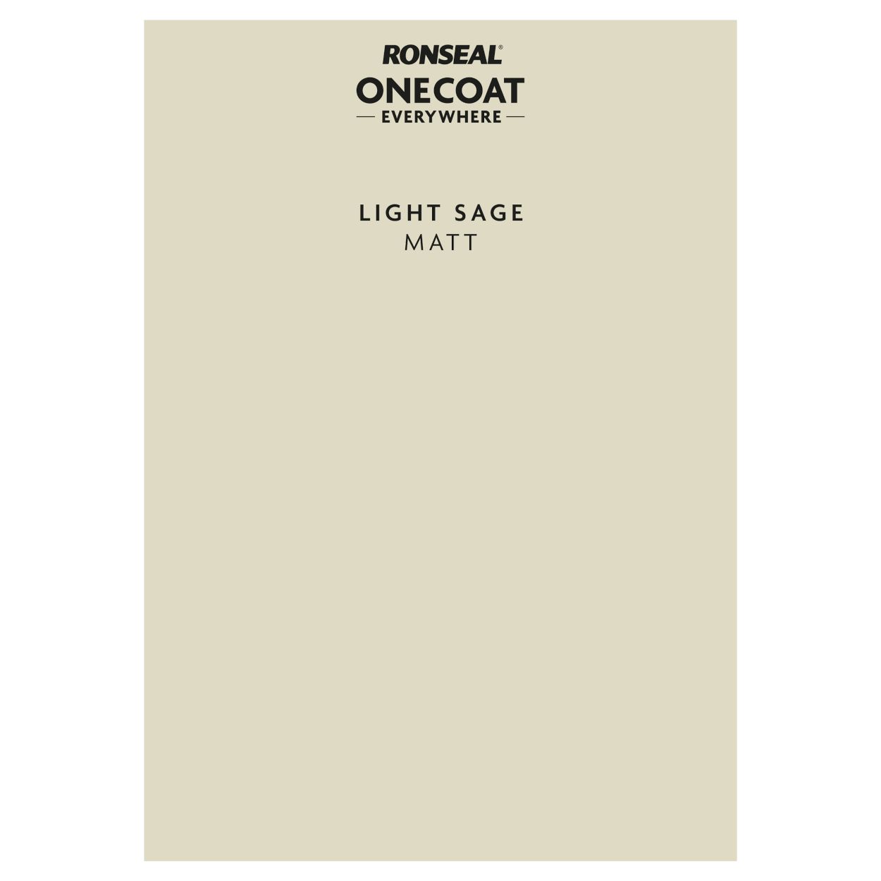 Ronseal One Coat Everywhere Paint Peel & Stick Light Sage