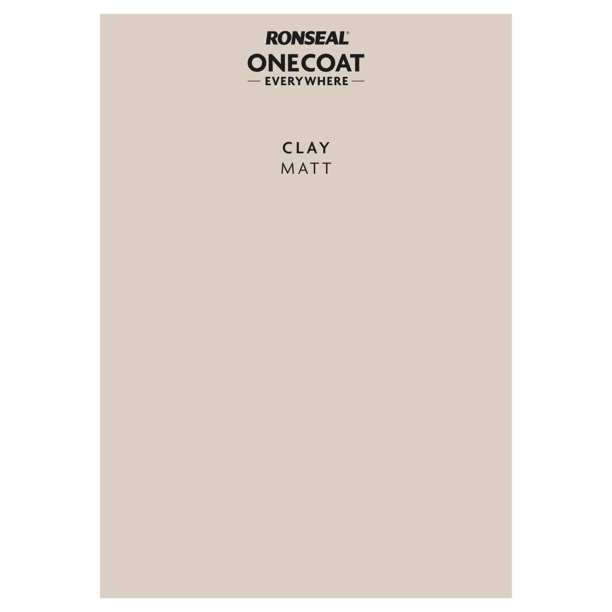 Ronseal One Coat Everywhere Paint Peel & Stick Clay