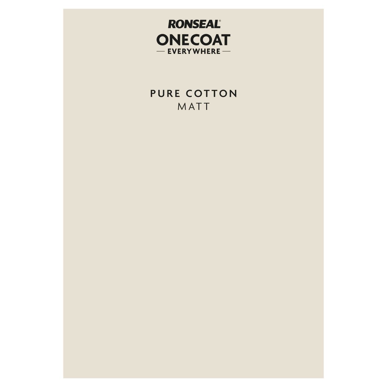 Ronseal One Coat Everywhere Paint Peel & Stick Pure Cotton