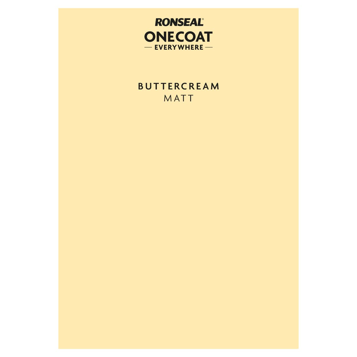 Ronseal One Coat Everywhere Paint Peel & Stick Buttercream