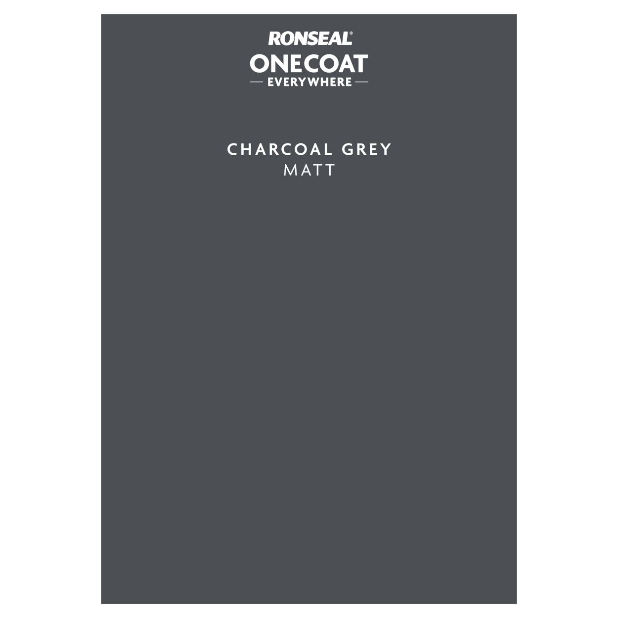 Ronseal One Coat Everywhere Paint Peel & Stick Charcoal Grey