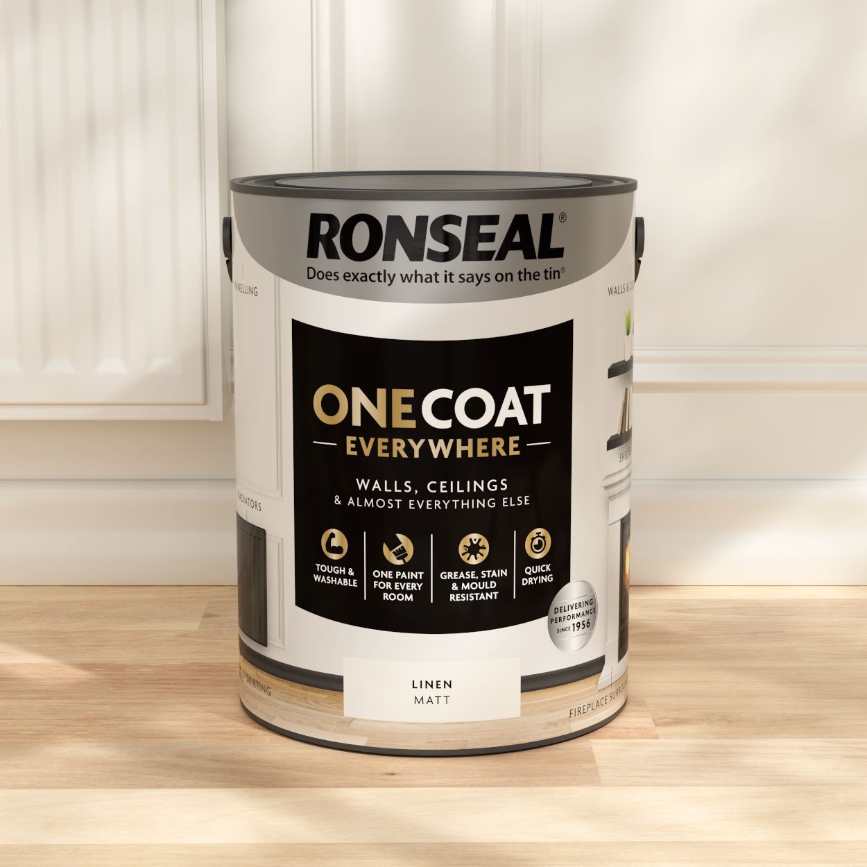 Ronseal One Coat Everywhere Paint Linen Matt 5L