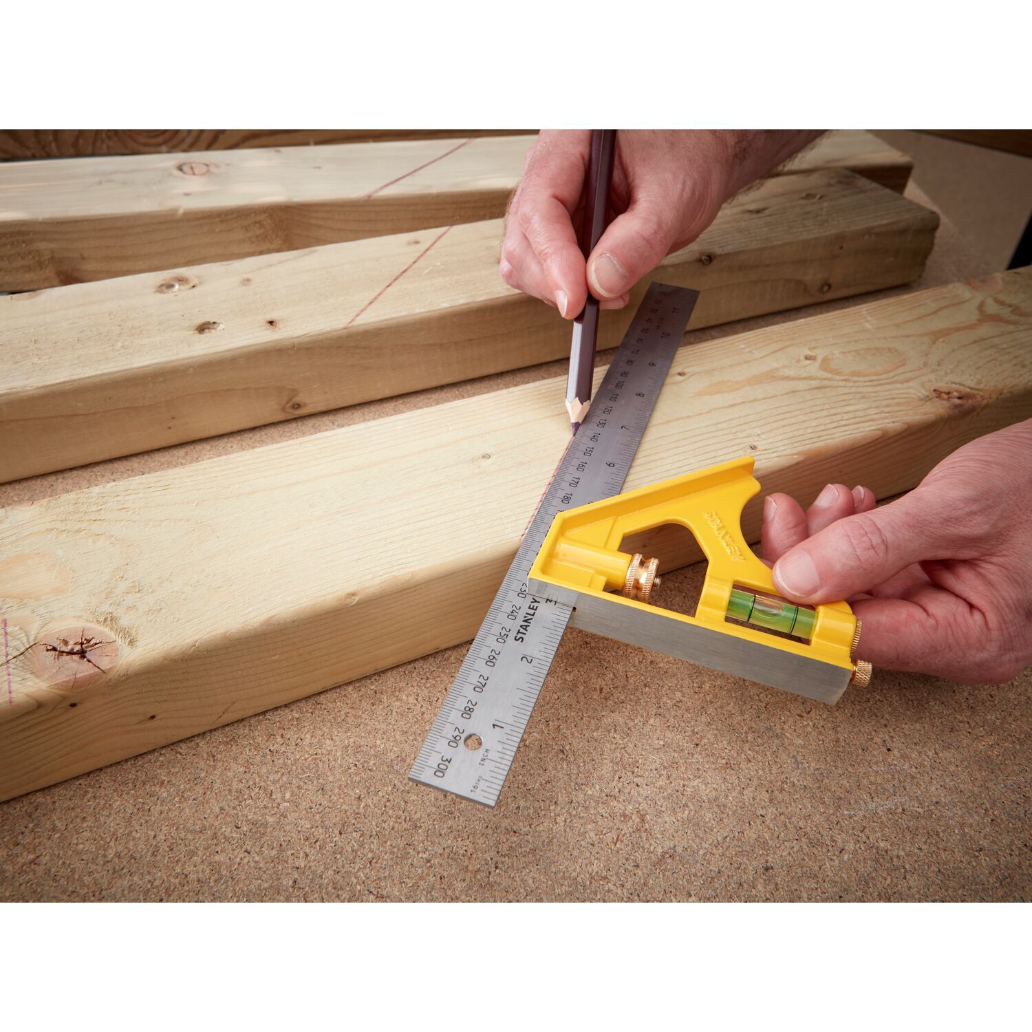 Stanley 300Mm Met Diecast Comb Square