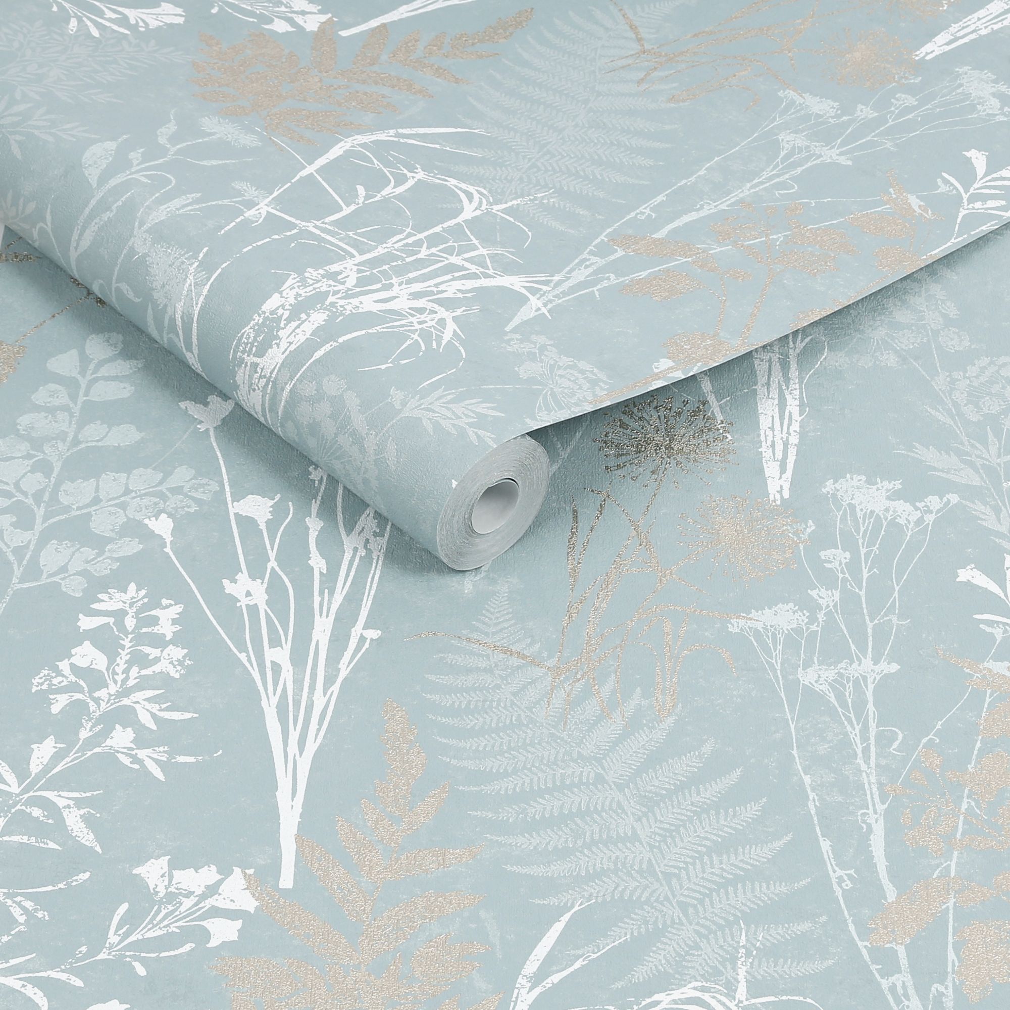 Superfresco Easy Organics Duck Egg Wallpaper