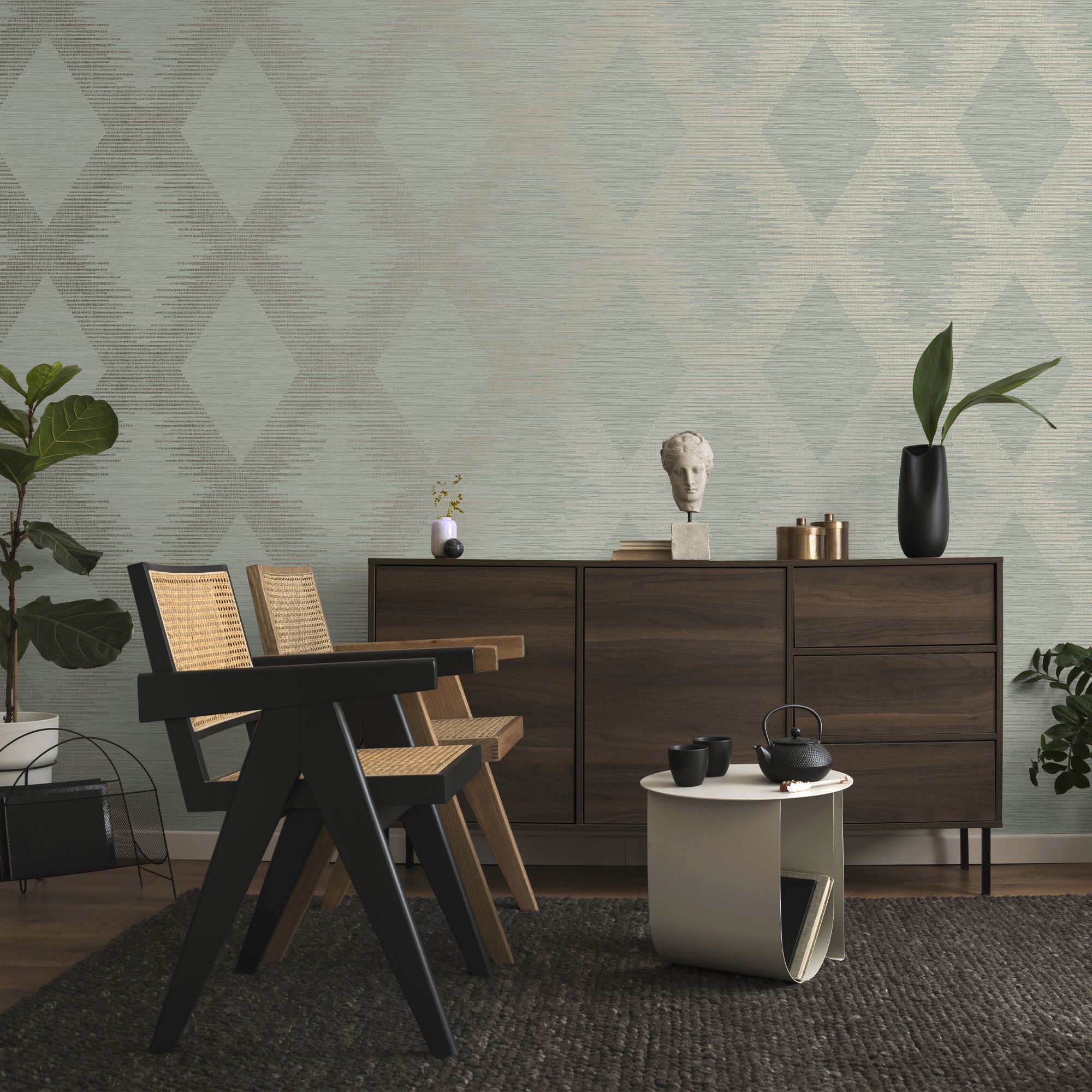 Superfresco Easy Serenity Geo Sage Wallpaper