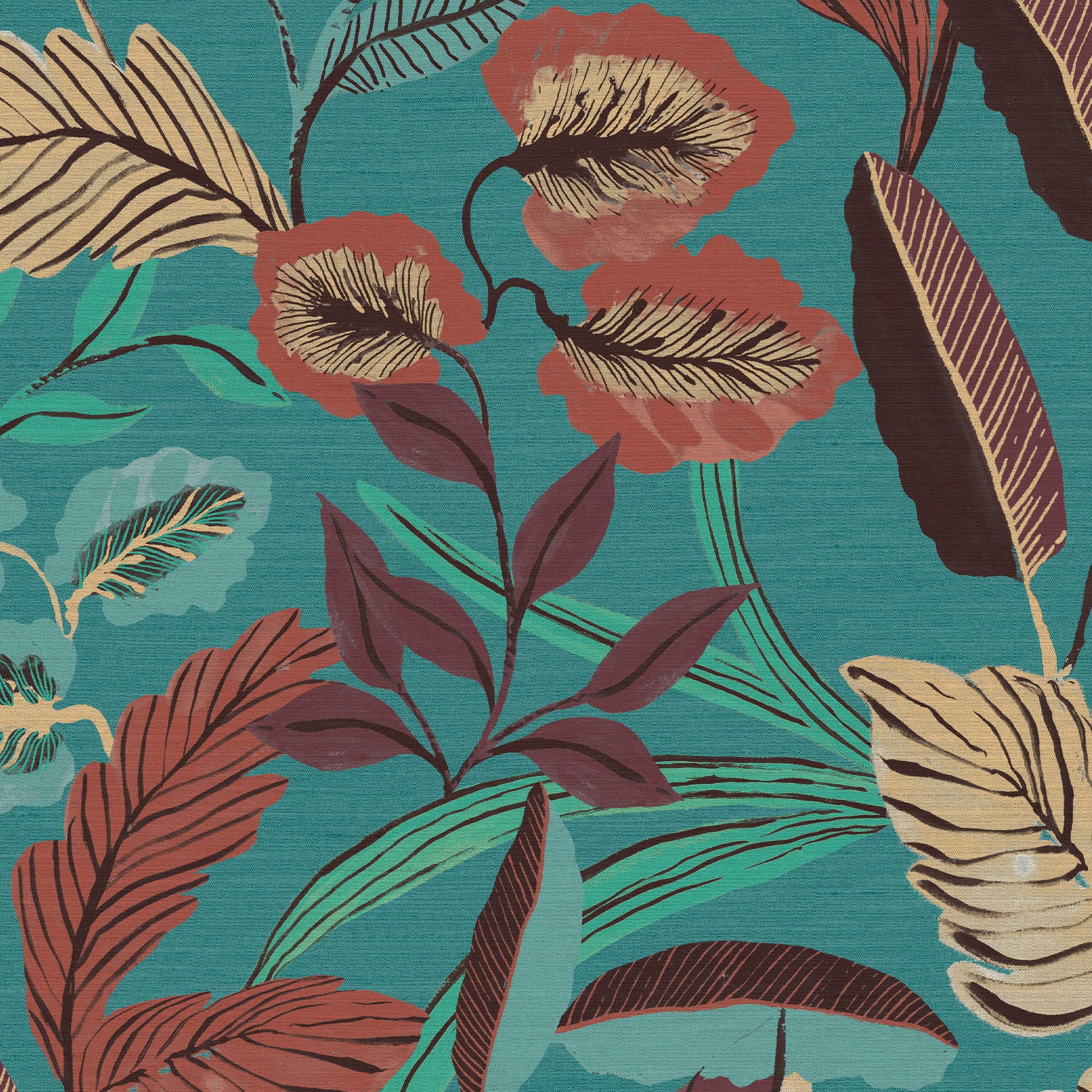 Sublime Paradise Arts Blue Wallpaper