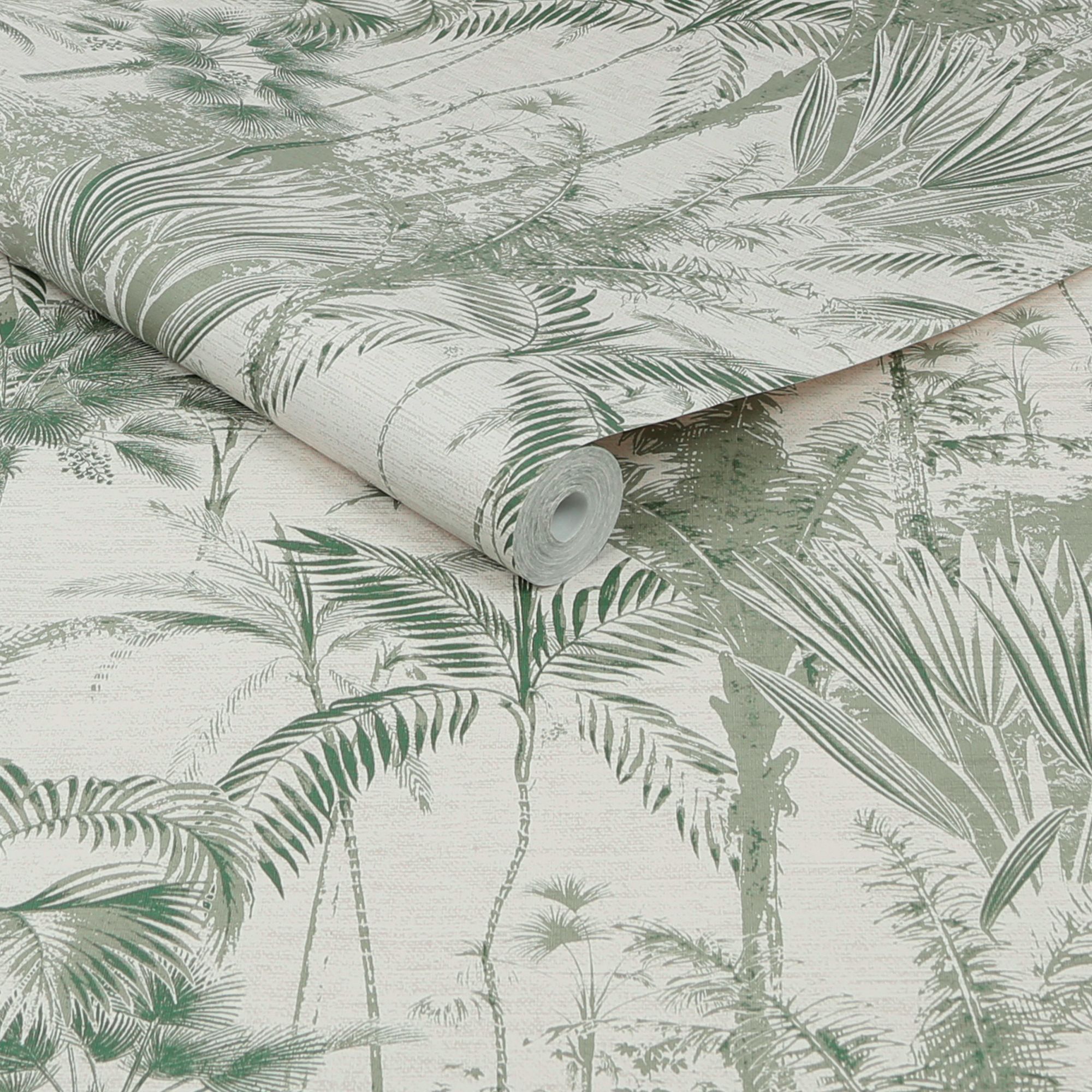 Sublime Jungle Texture Green Wallpaper