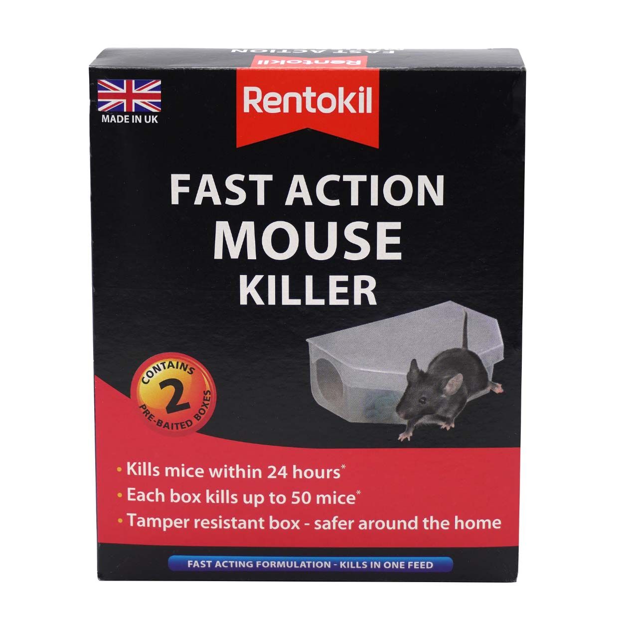 Rentokil Fast Action Mouse Killer Twin Pack