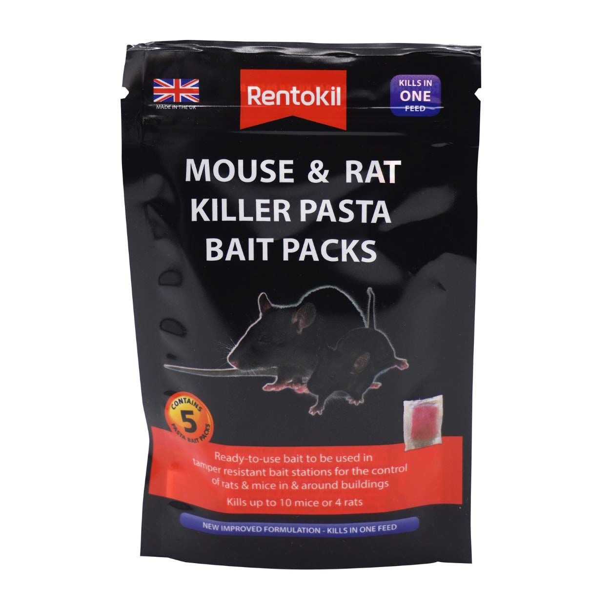 Rentokil Mouse & Rat Killer Pasta Bait 5 pack | Woodie's