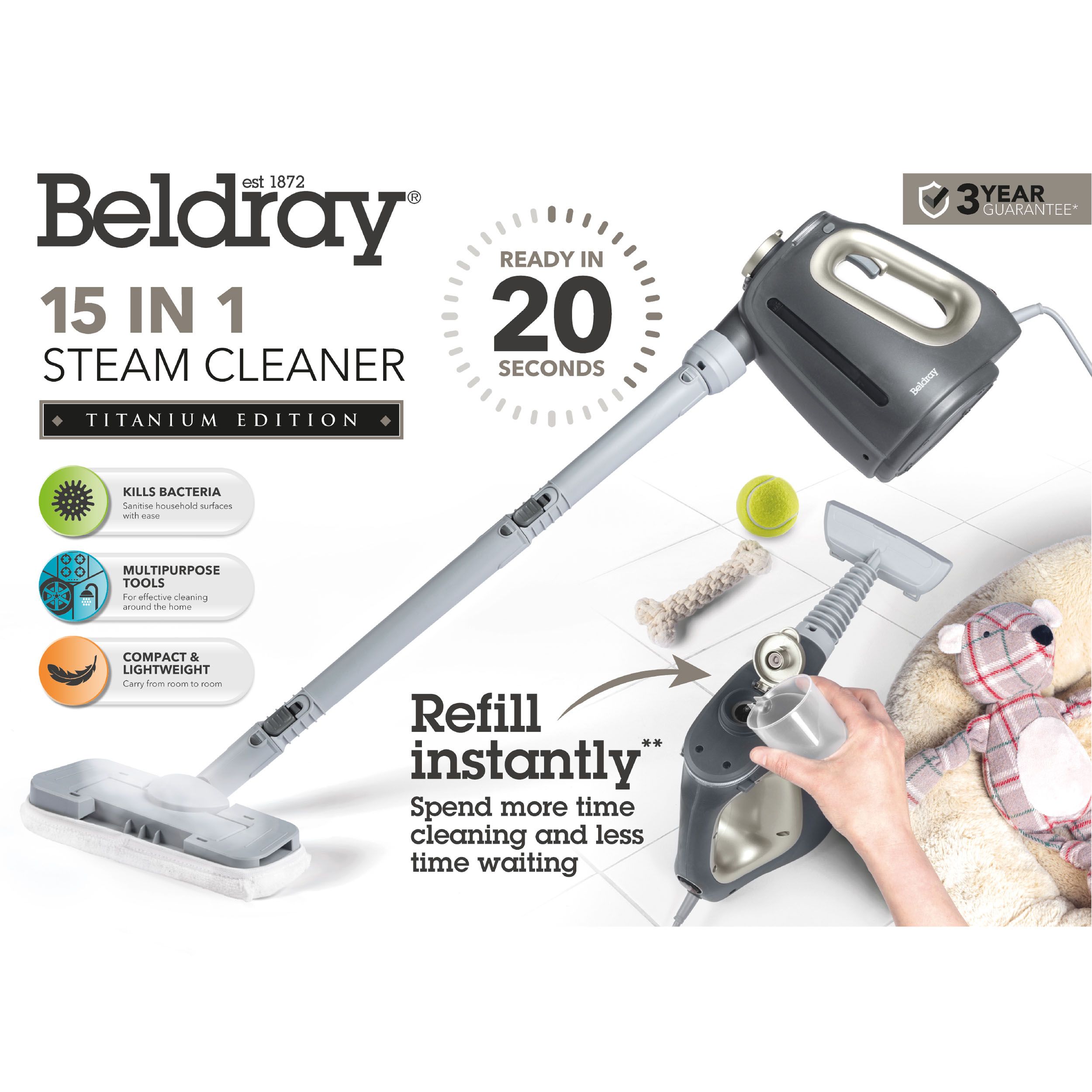 Beldray 15 in 1 Steam cleaner