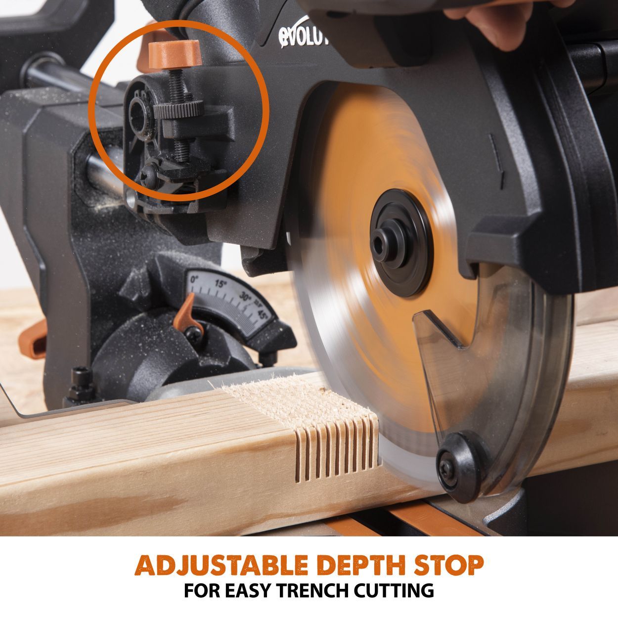 Evolution Cordless 185mm Sliding Mitre Saw Loaded Set