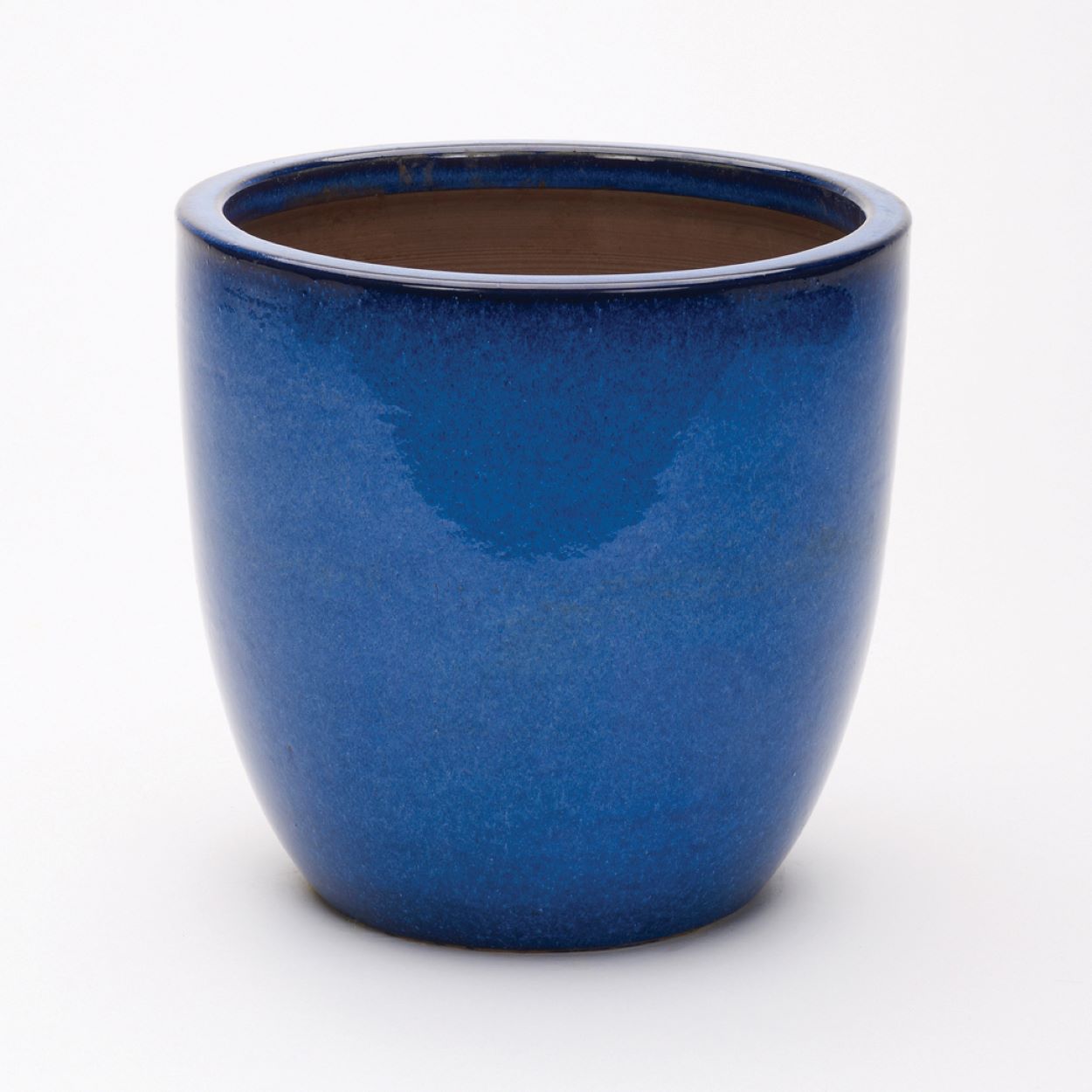 CAMBRIDGE GLAZED EGG POT 41CM BLUE