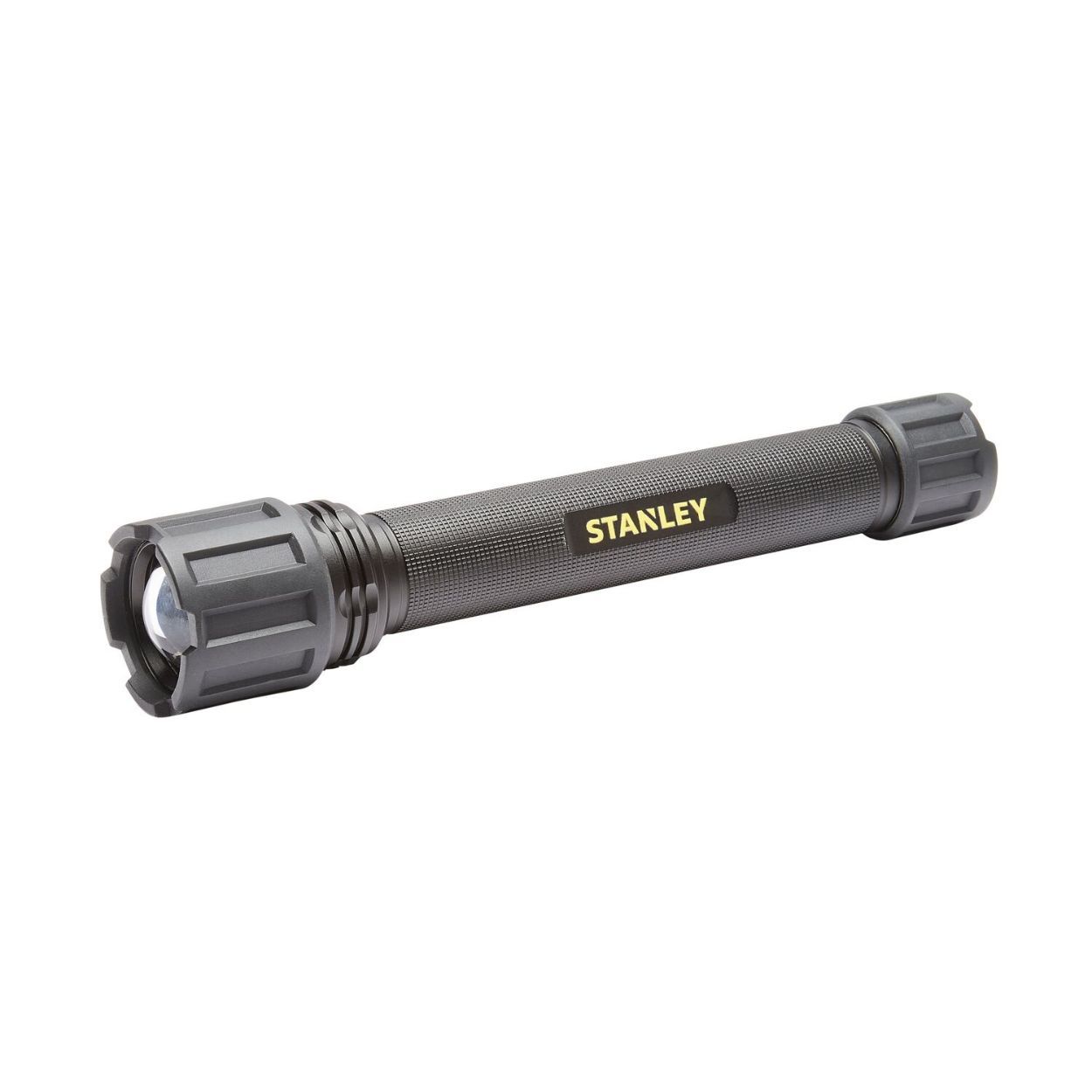 STANLEY 800 LUMEN HAND TORCH WITH ADJUSTABLE FOCUS. DURACELL BATTERIES INCLUDED.