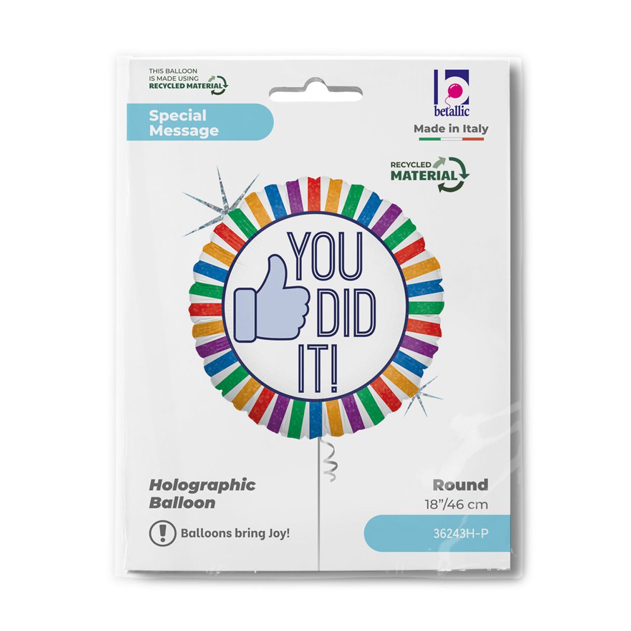 You Did It! Foil Balloon 18"
