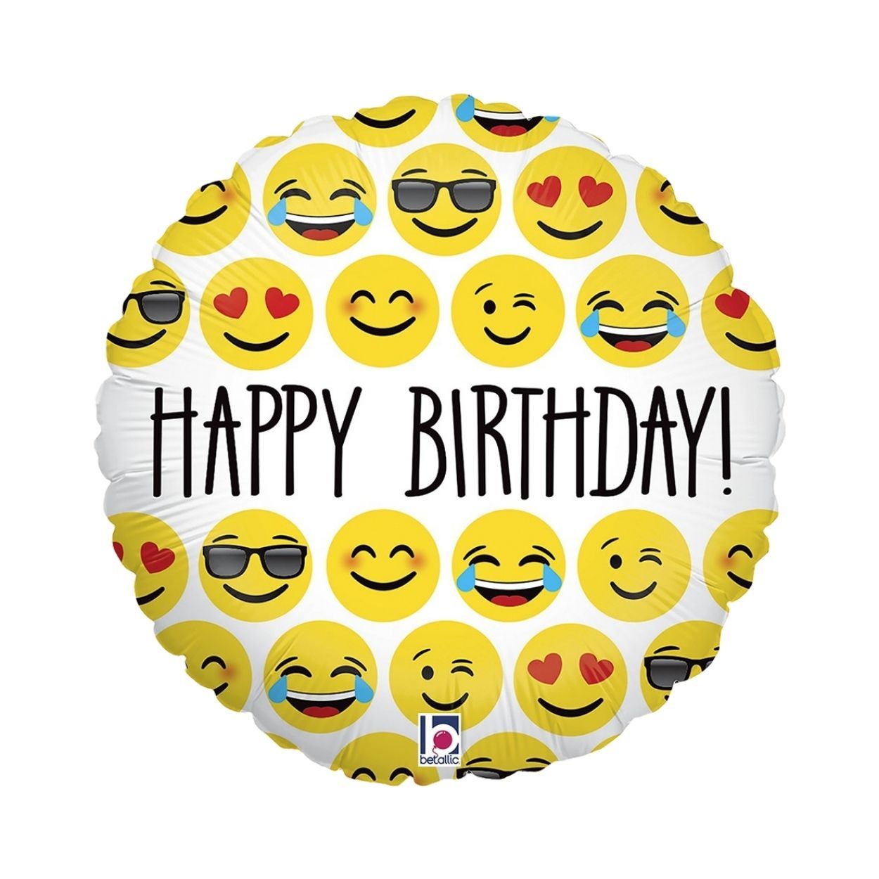 Emoji Birthday Foil Balloon 18"