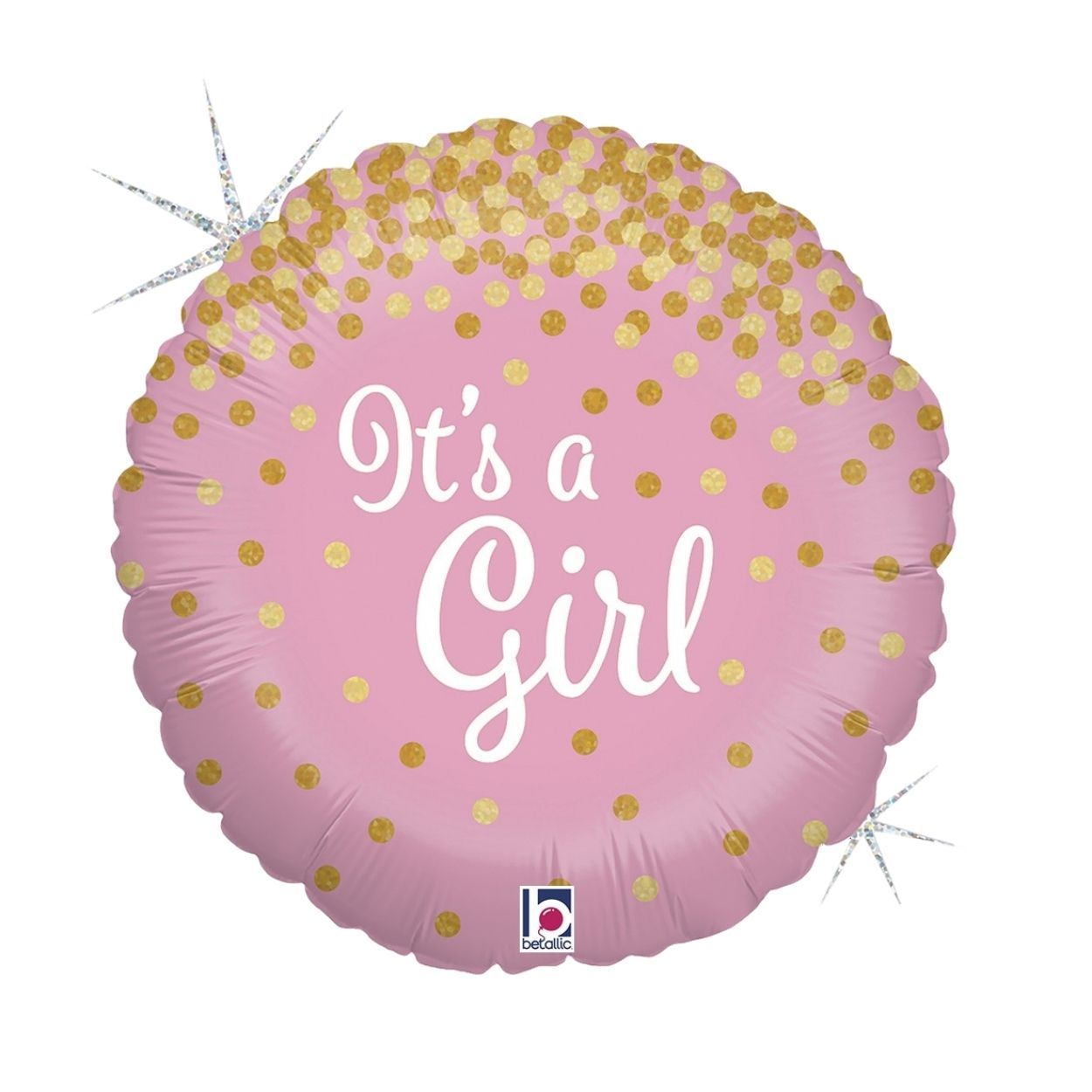 Glittering Its A Girl Foil Balloon 18"