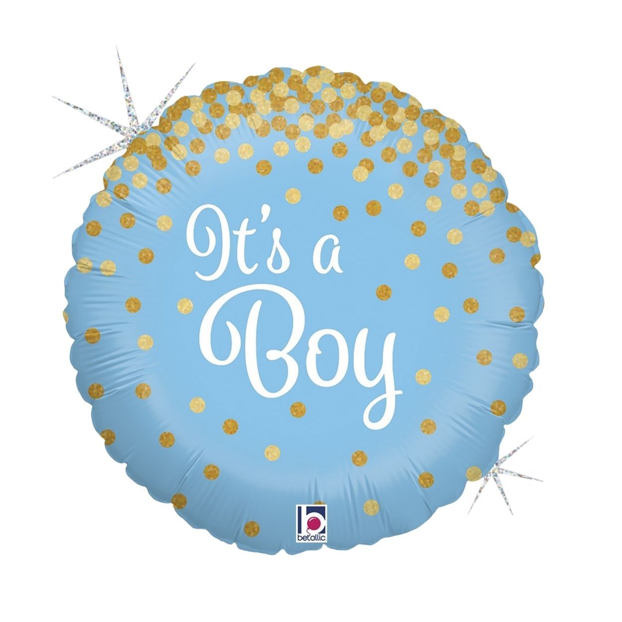 Glittering Its A Boy Foil Balloon 18"