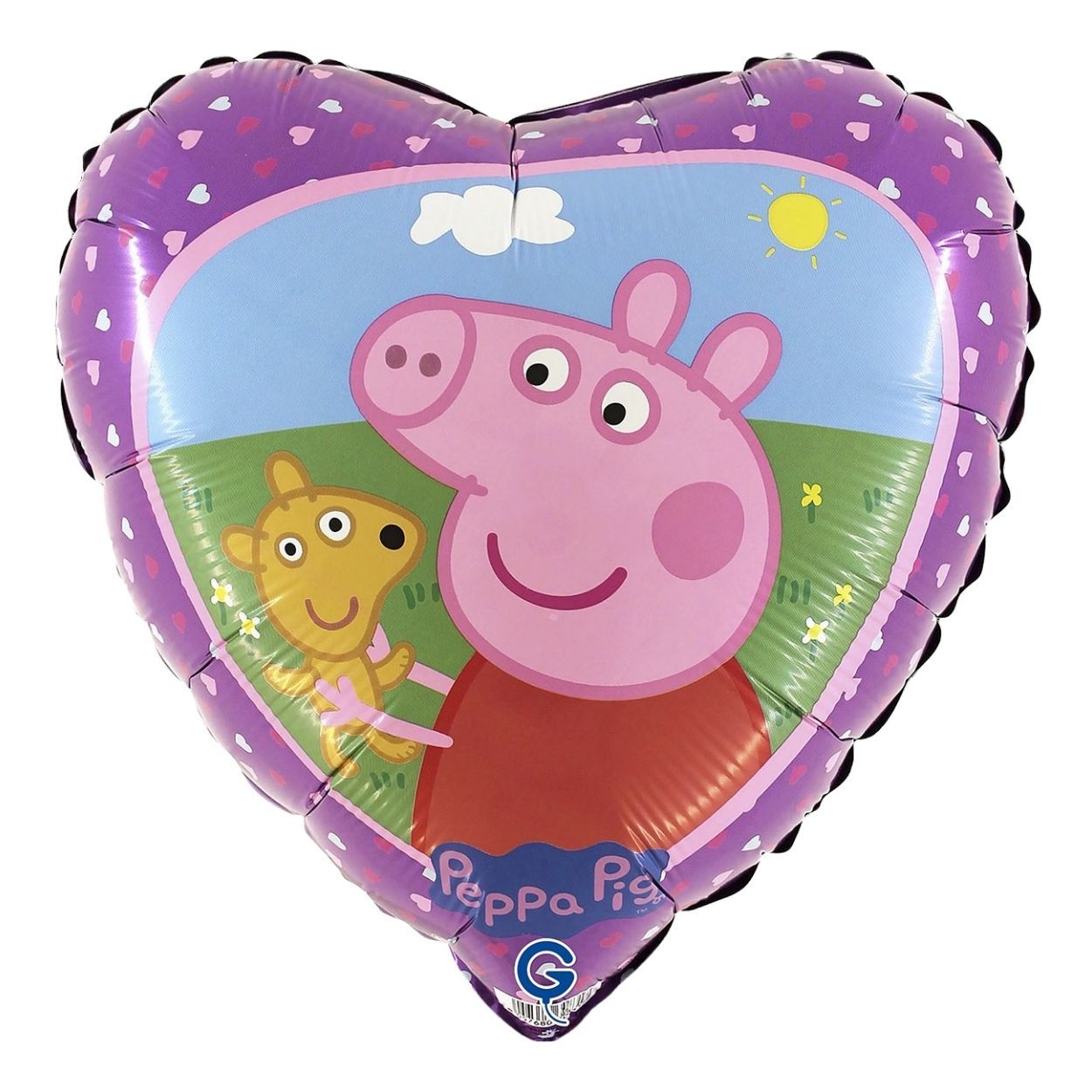 Peppa Pig E Teddy Foil Balloon 18"