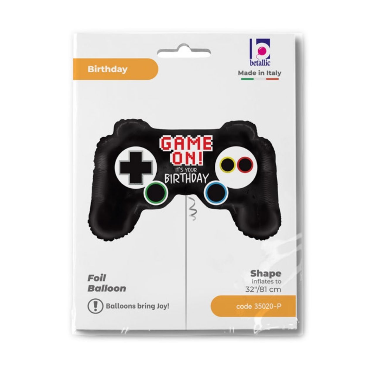 Game Controller Birthday Foil Balloon