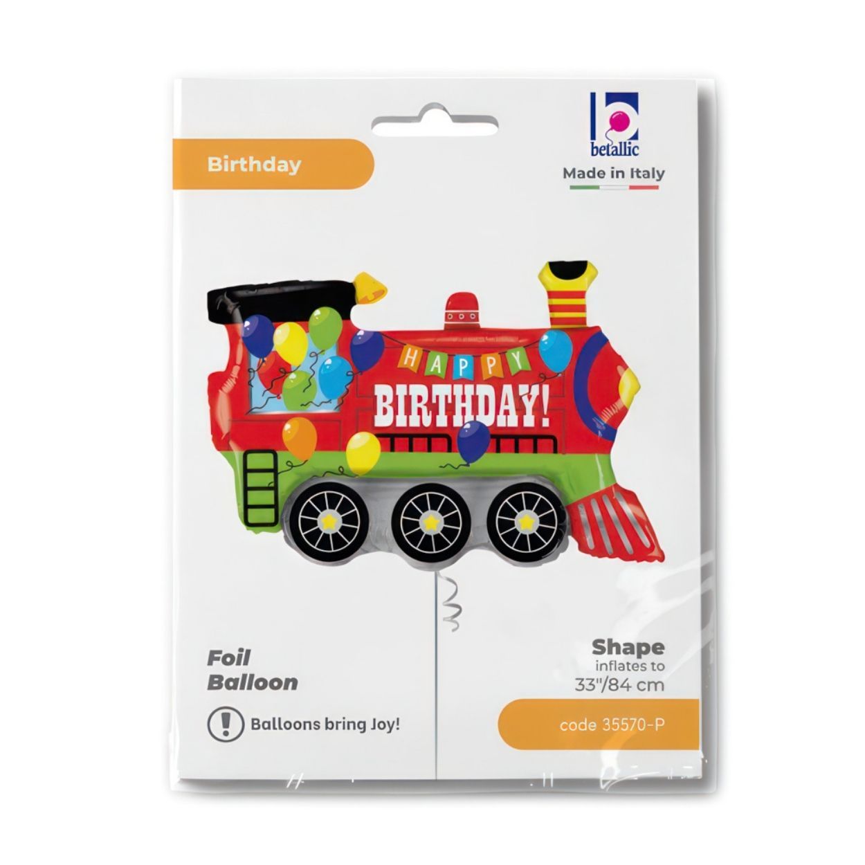 Birthday Party Train Foil Balloon