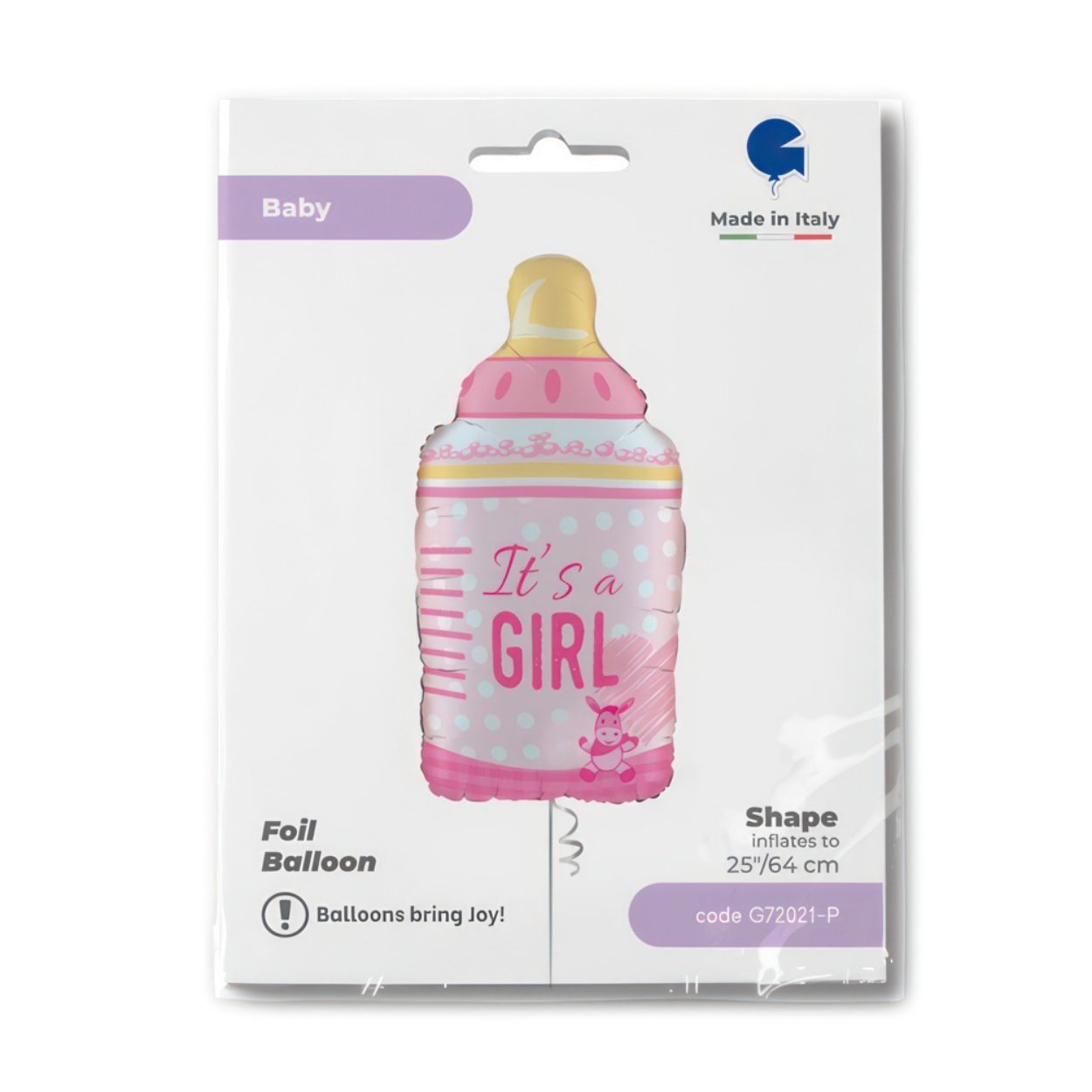 Bottle Its A Girl Foil Balloon Foil Balloon
