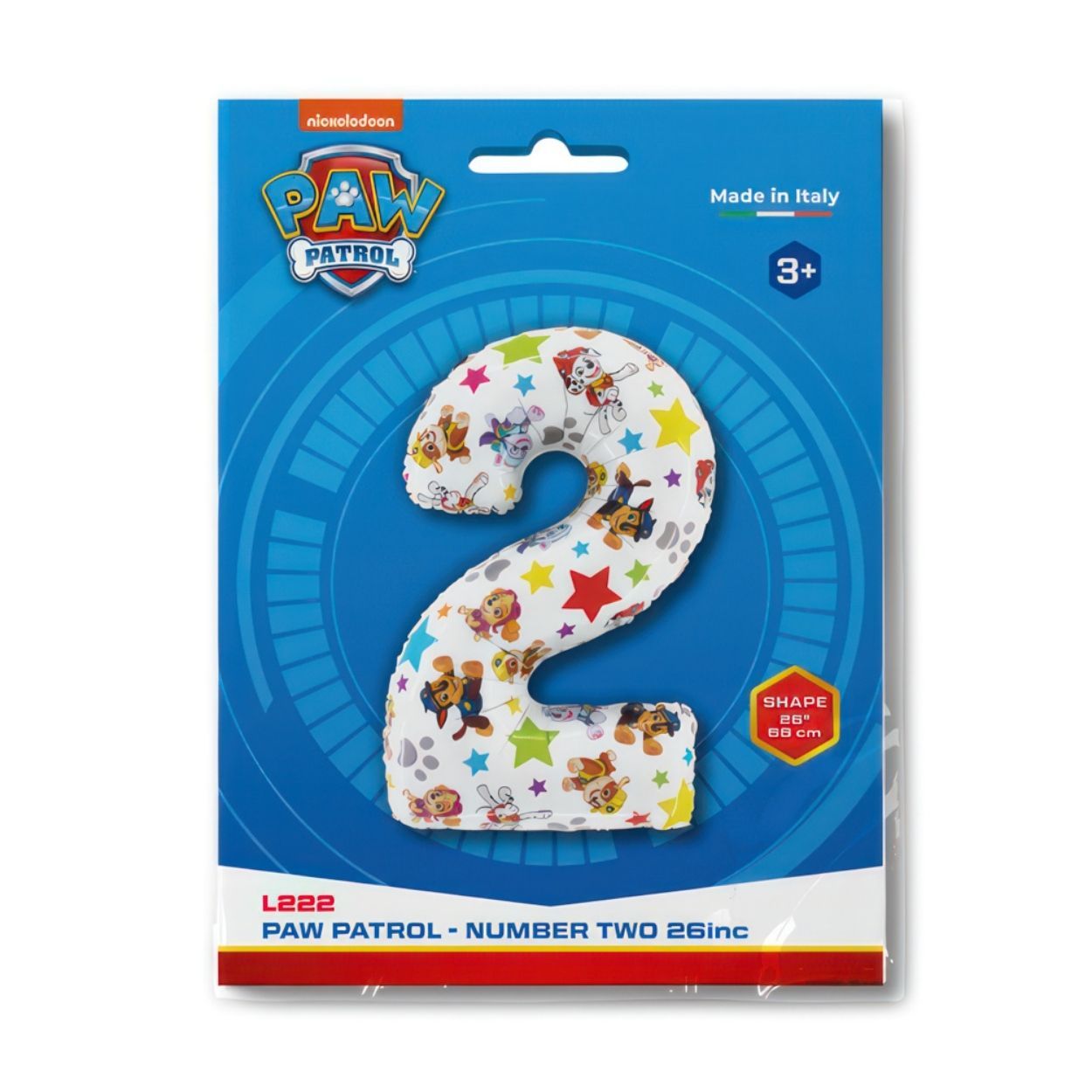 Paw Patrol Number 2 Foil Balloon 26"