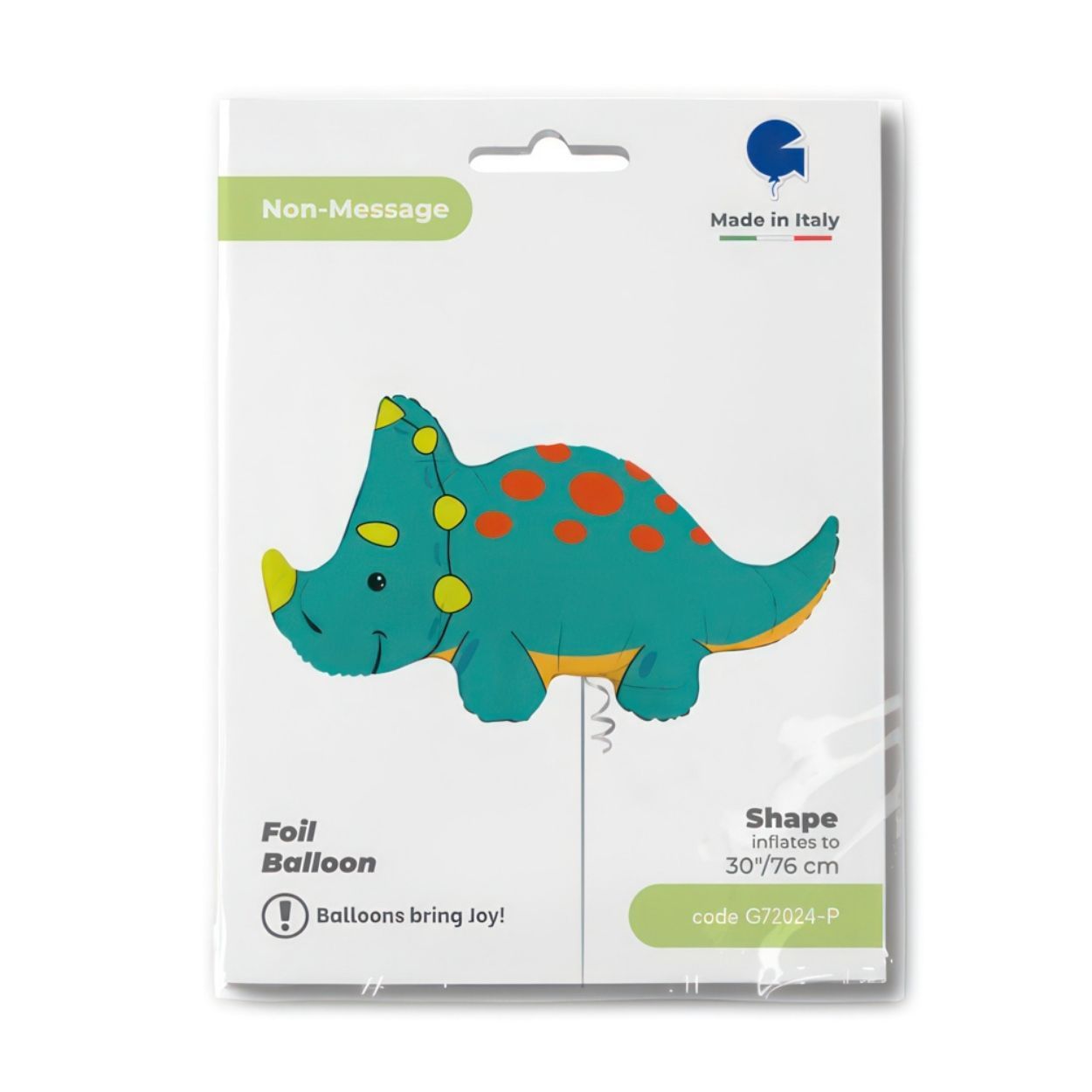 Triceratops Foil Balloon 30"