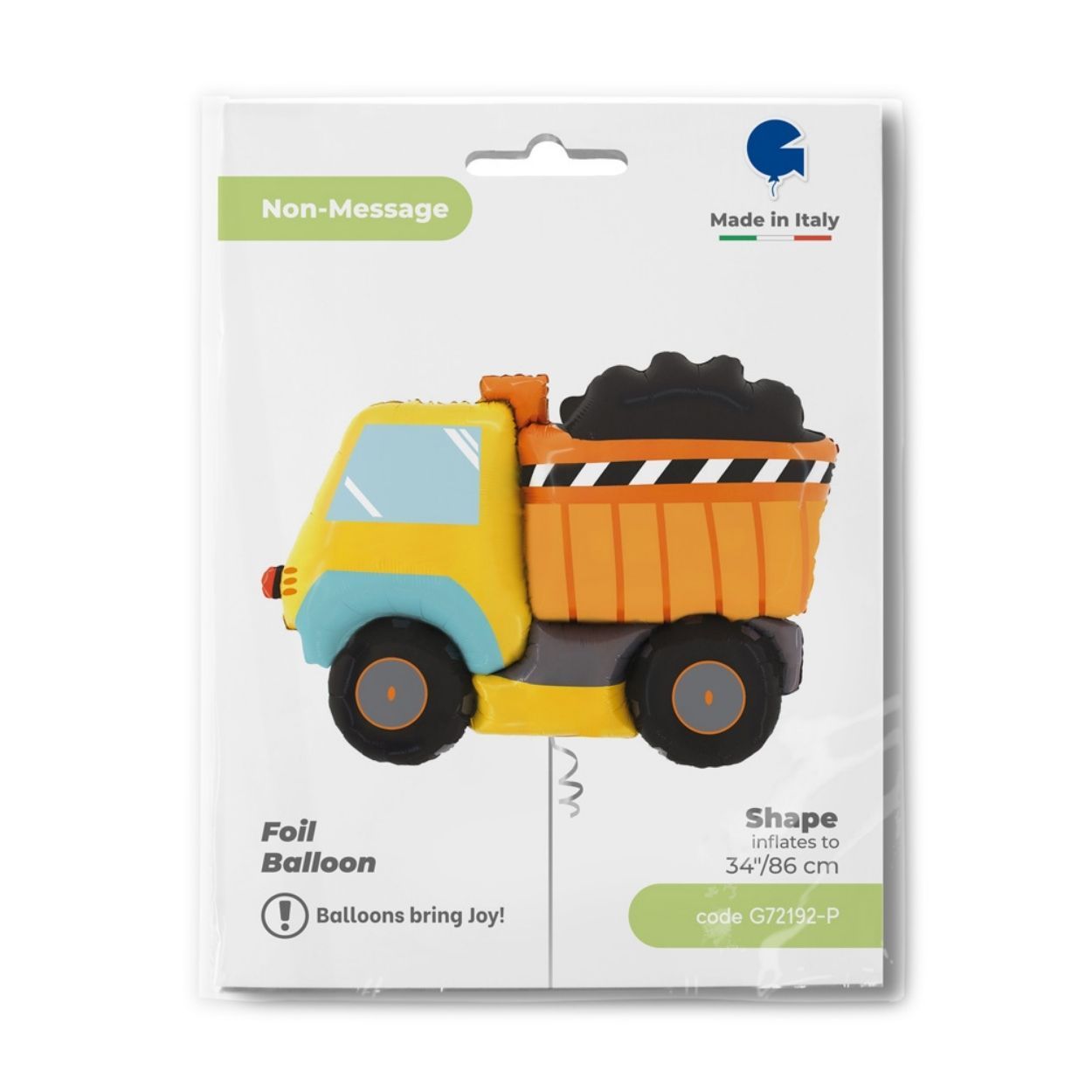 Dumper Truck Foil Balloon