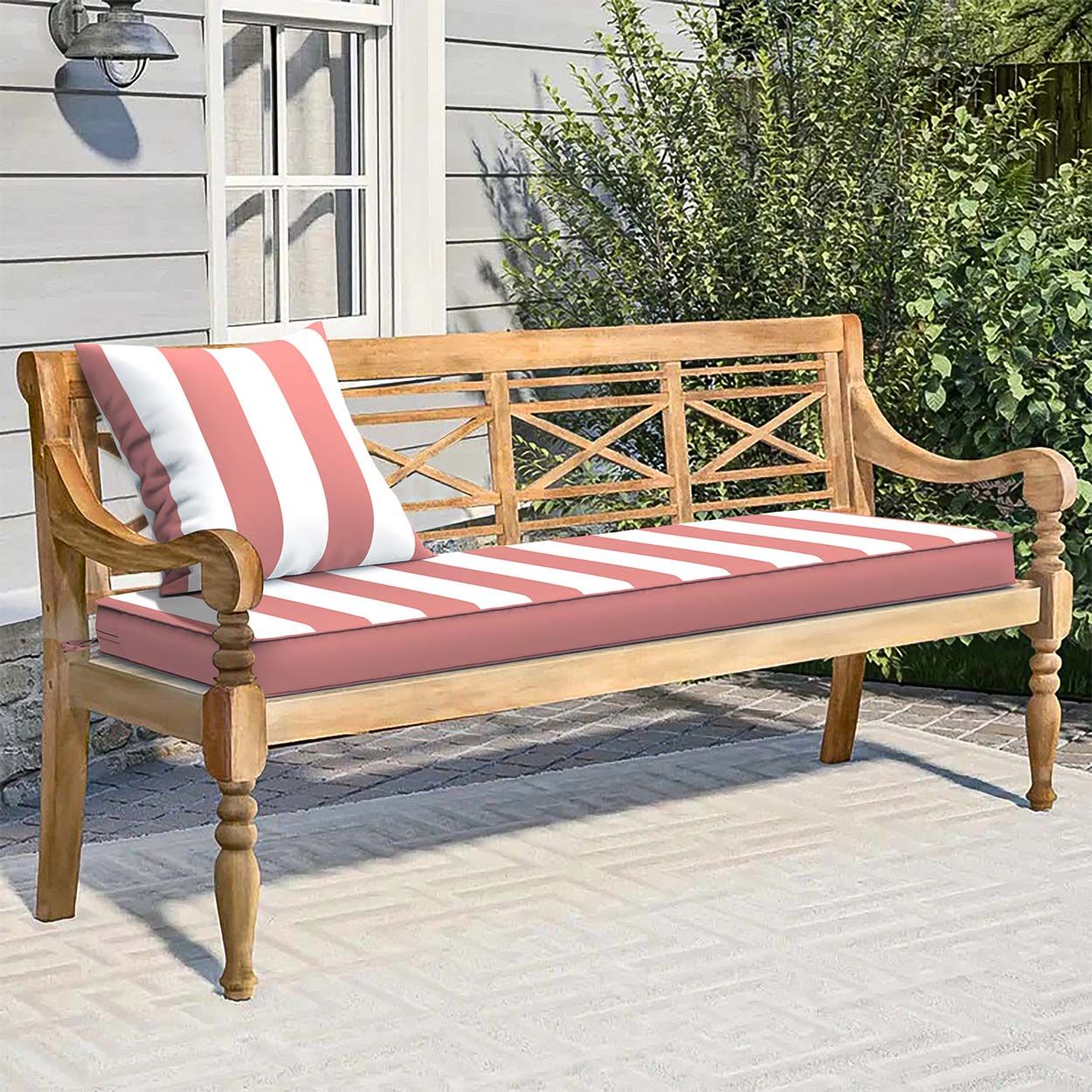 Terracotta Pattern Bench Cushion