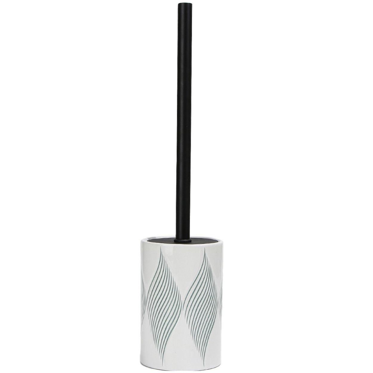 White Ceramic Toilet Brush Holder