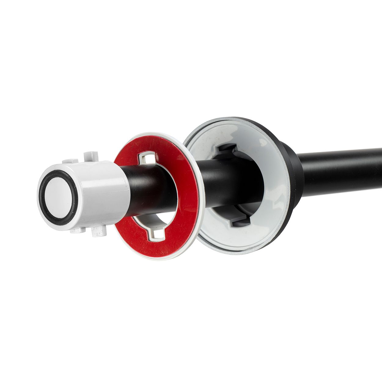 Croydex Stick 'n' Lock Premium Telescopic Rod Matt Black