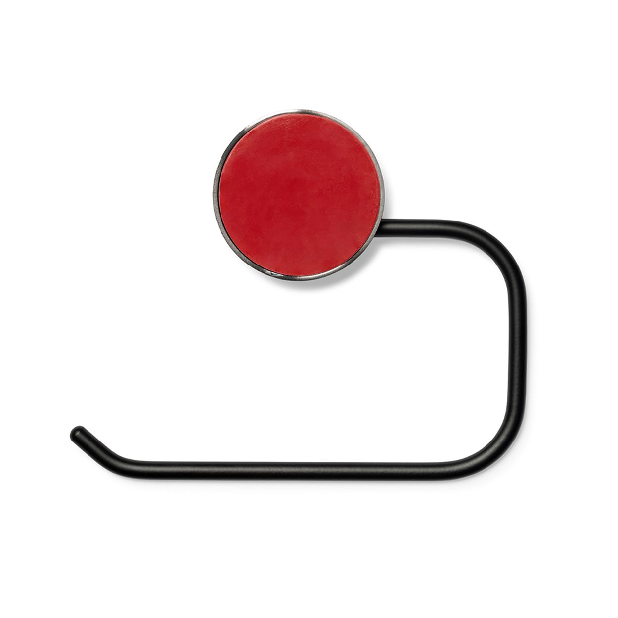 Croydex Stick 'n' Lock Toilet Roll Holder Matt Black