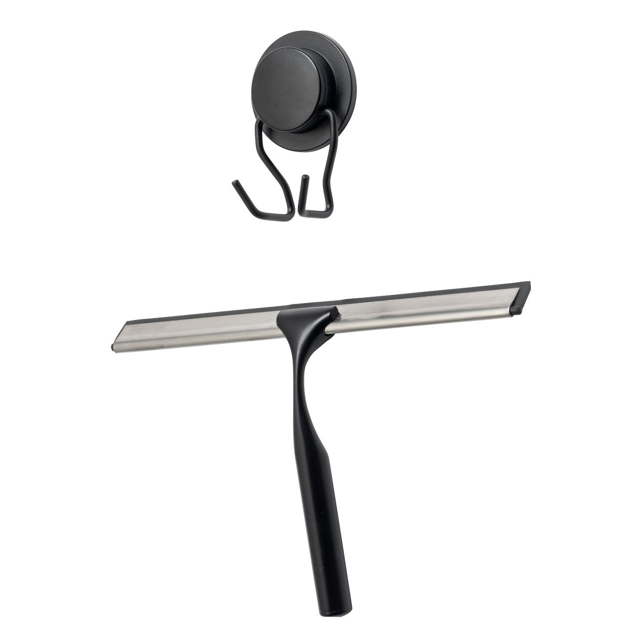 Croydex Stick 'n' Lock Squeegee Matt Black