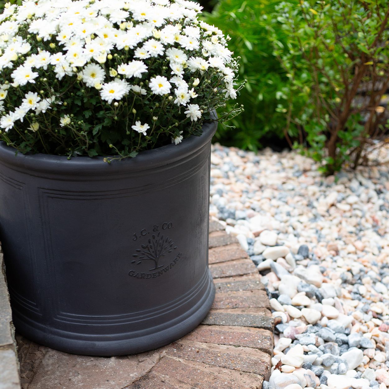 JC & Co Lead Cylinder Pot 27cm
